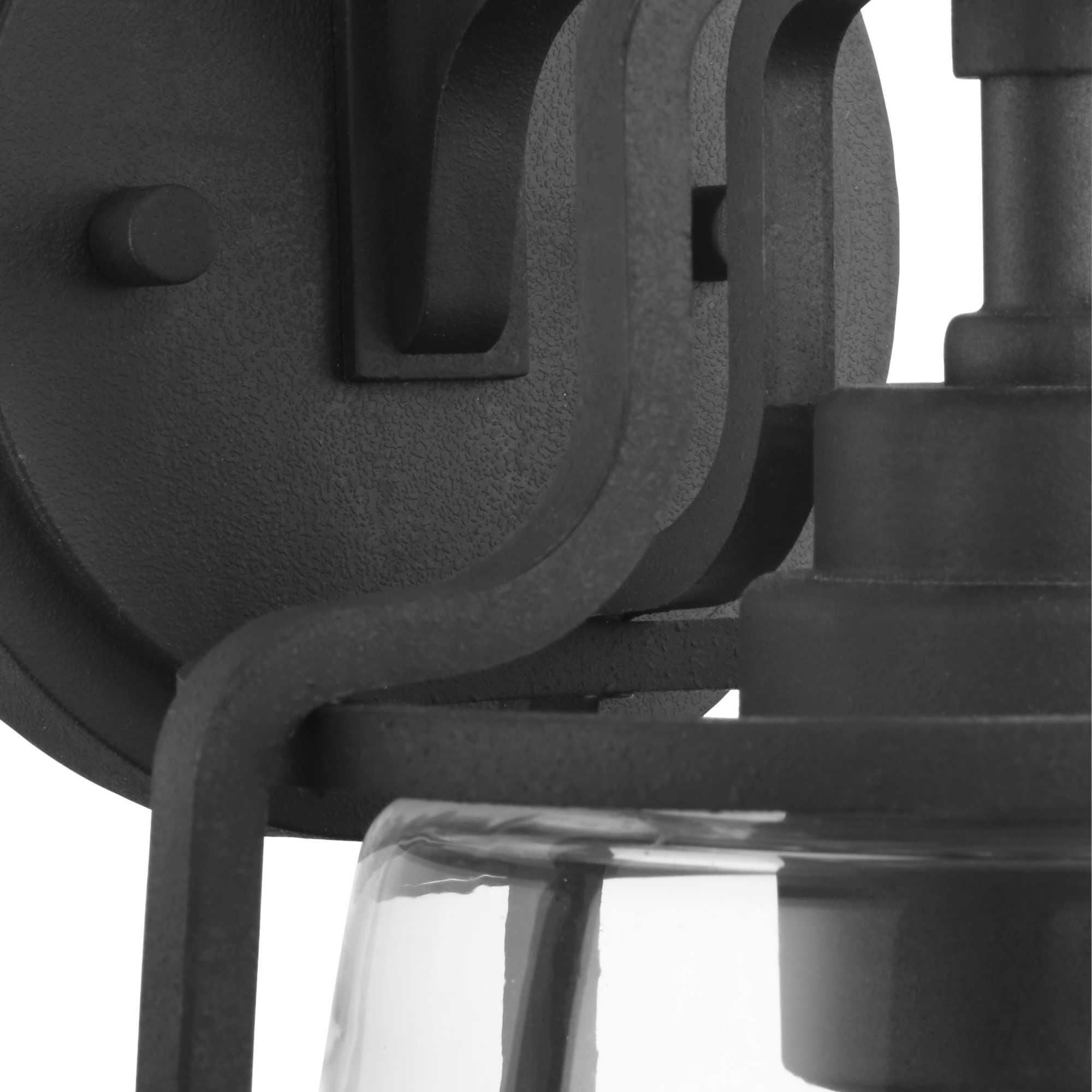 Shown in Textured Black finish and Clear glass