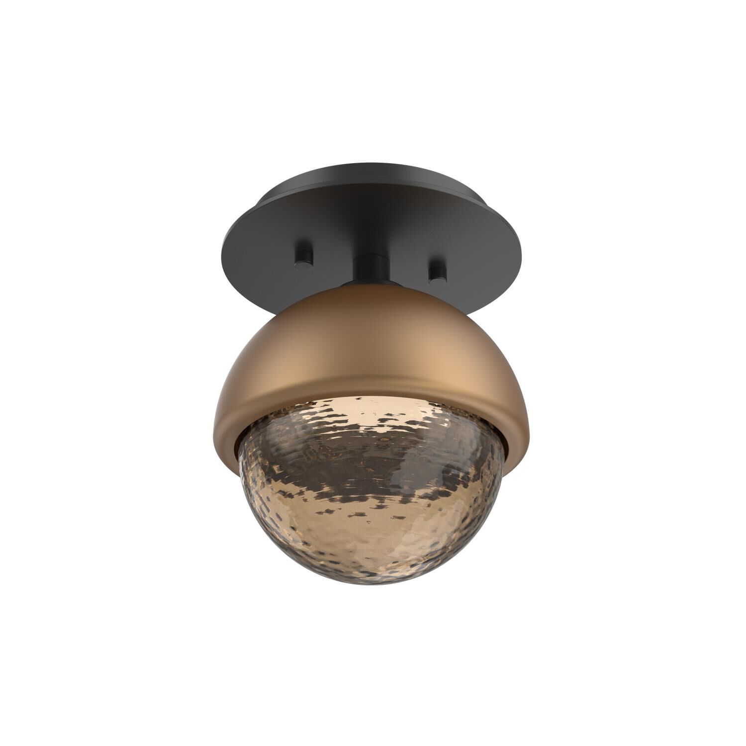 Shown in Matte Black finish and Bronze glass and Novel Brass accent