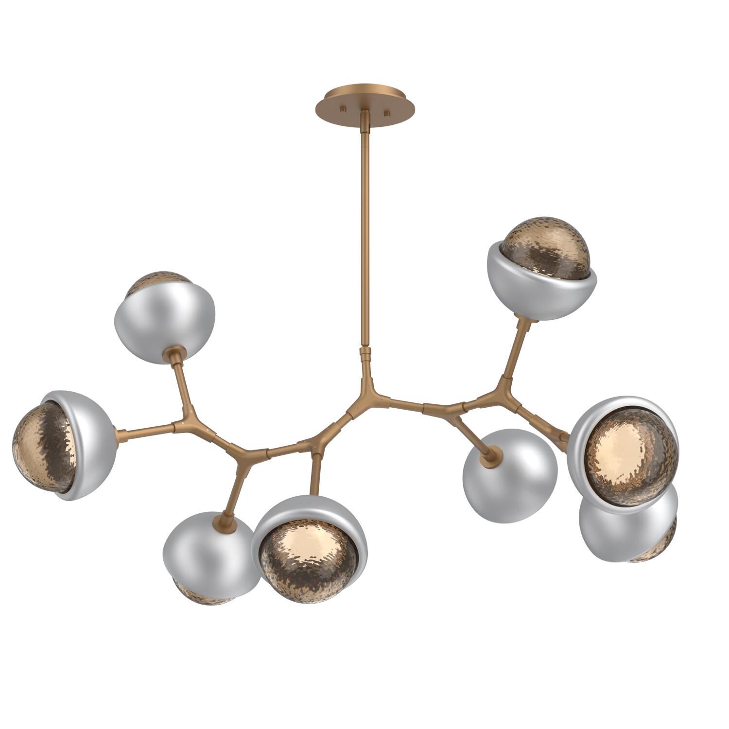Levi Wilson Cabochon 38 Inch Linear Suspension Light by Hammerton Studio