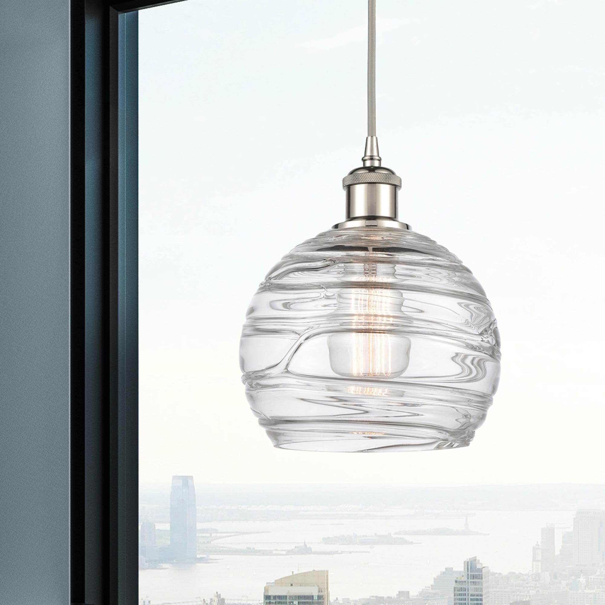 Bruno Marashlian Athens Deco Swirl 8 Inch Mini Pendant by Innovations Lighting