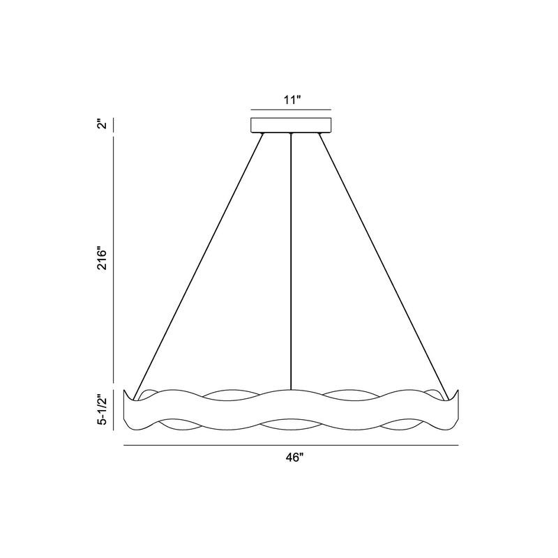 Vaughan Large Chandelier by Eurofase Lighting