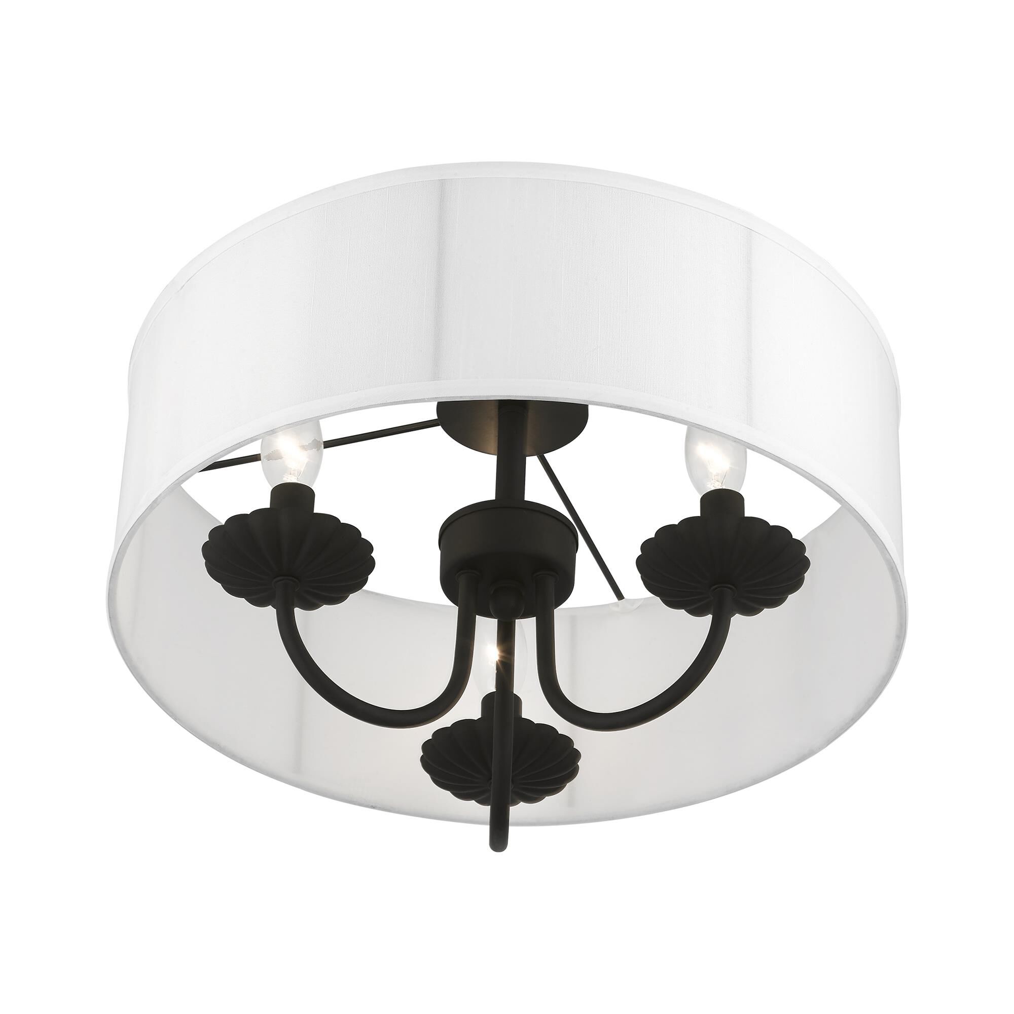 Brookdale 3 Light Semi Flush Mount by Livex Lighting