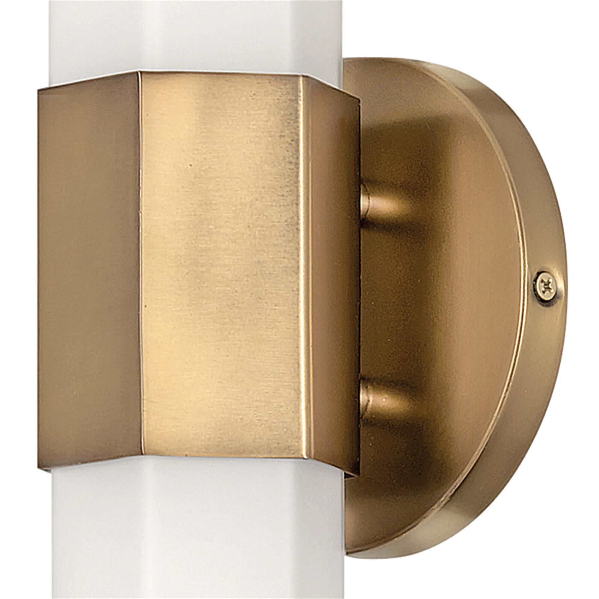 Shown in Heritage Brass finish and Etched glass