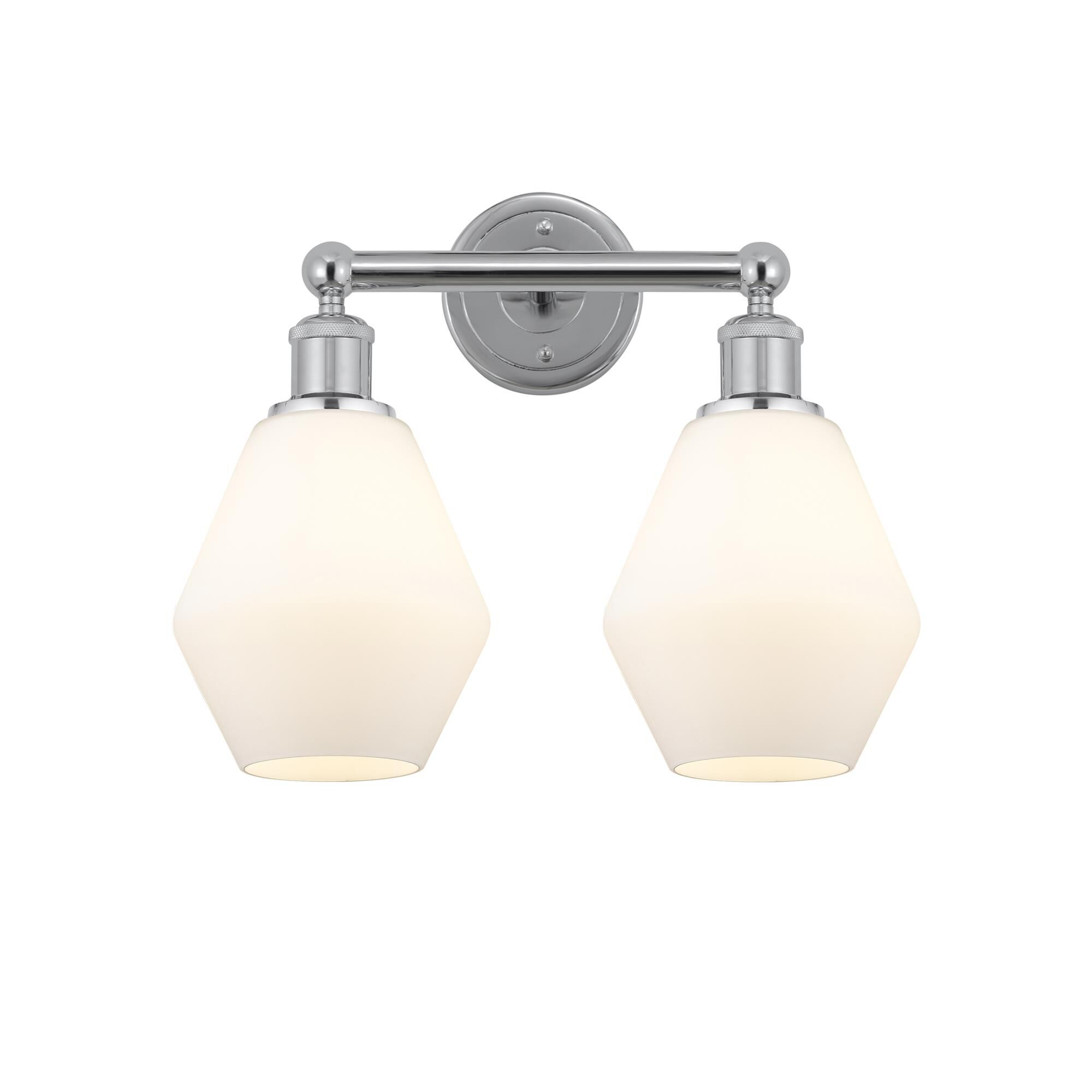 Shown in Polished Chrome, Cased Matte White finish and Cased Matte White glass and Cased Matte White Glass shade