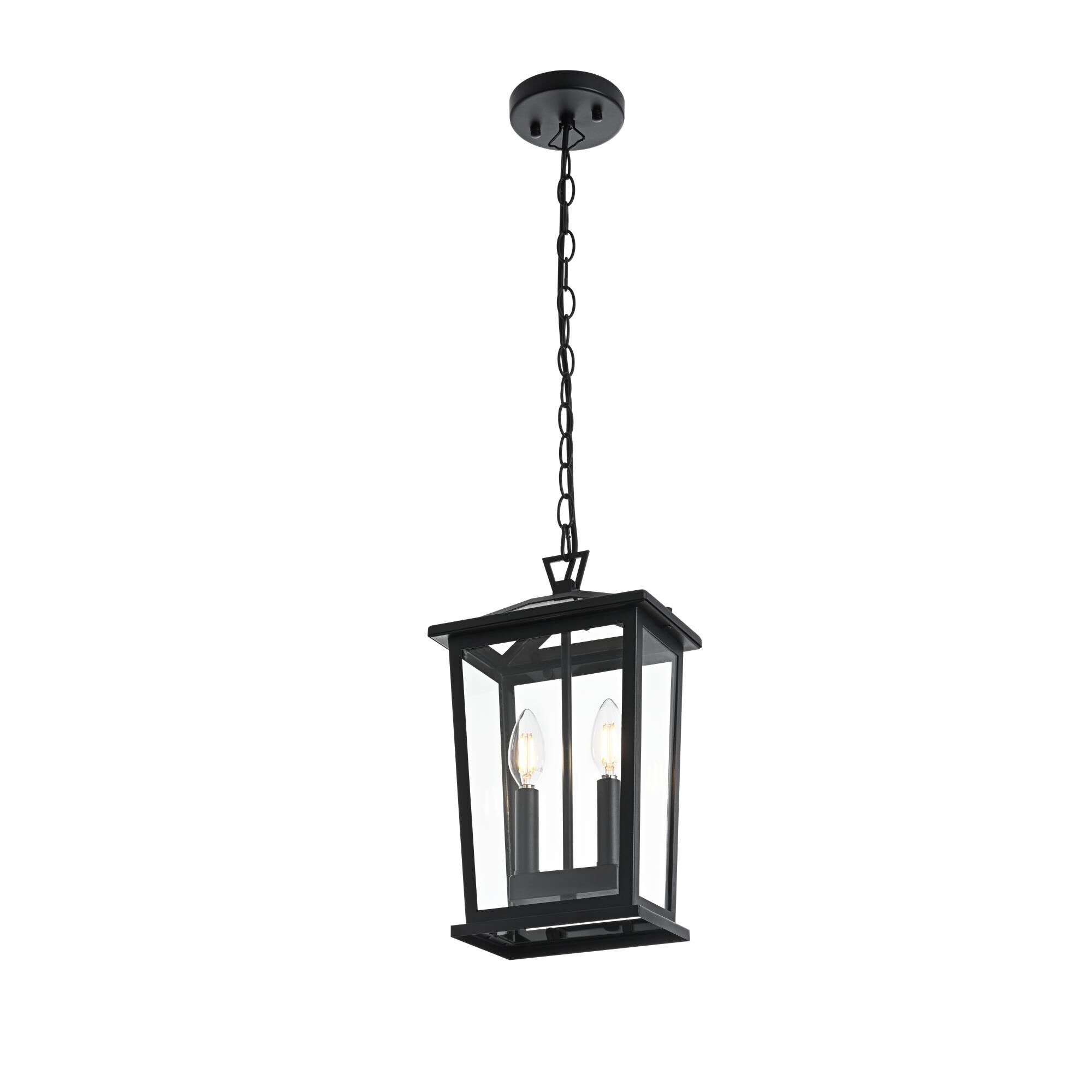 Berks 6 Inch Outdoor Hanging Lantern by Elegant Lighting