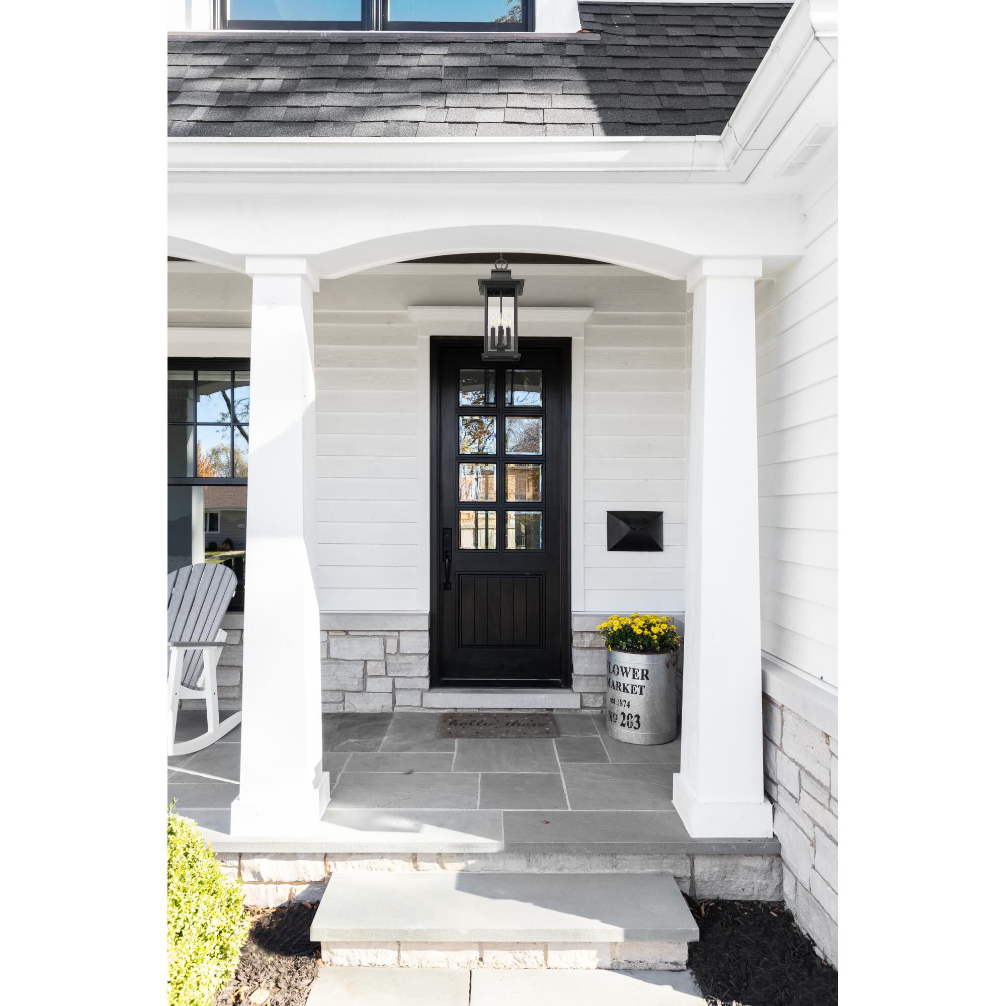 Shown in Black finish and Clear Seedy glass and Clear Seedy shade