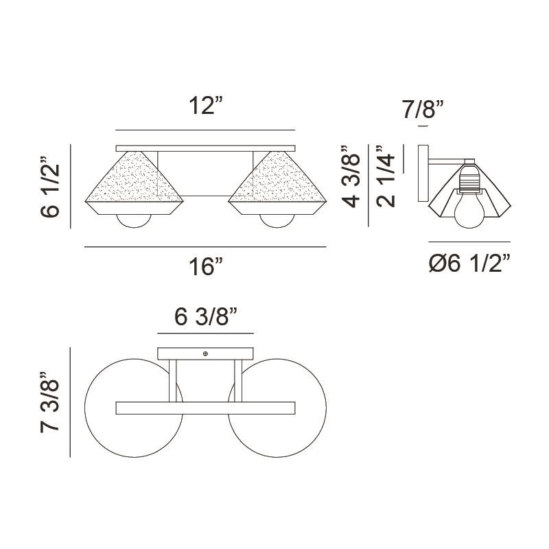 Matteo Lighting Velax 16 Inch Wall Sconce