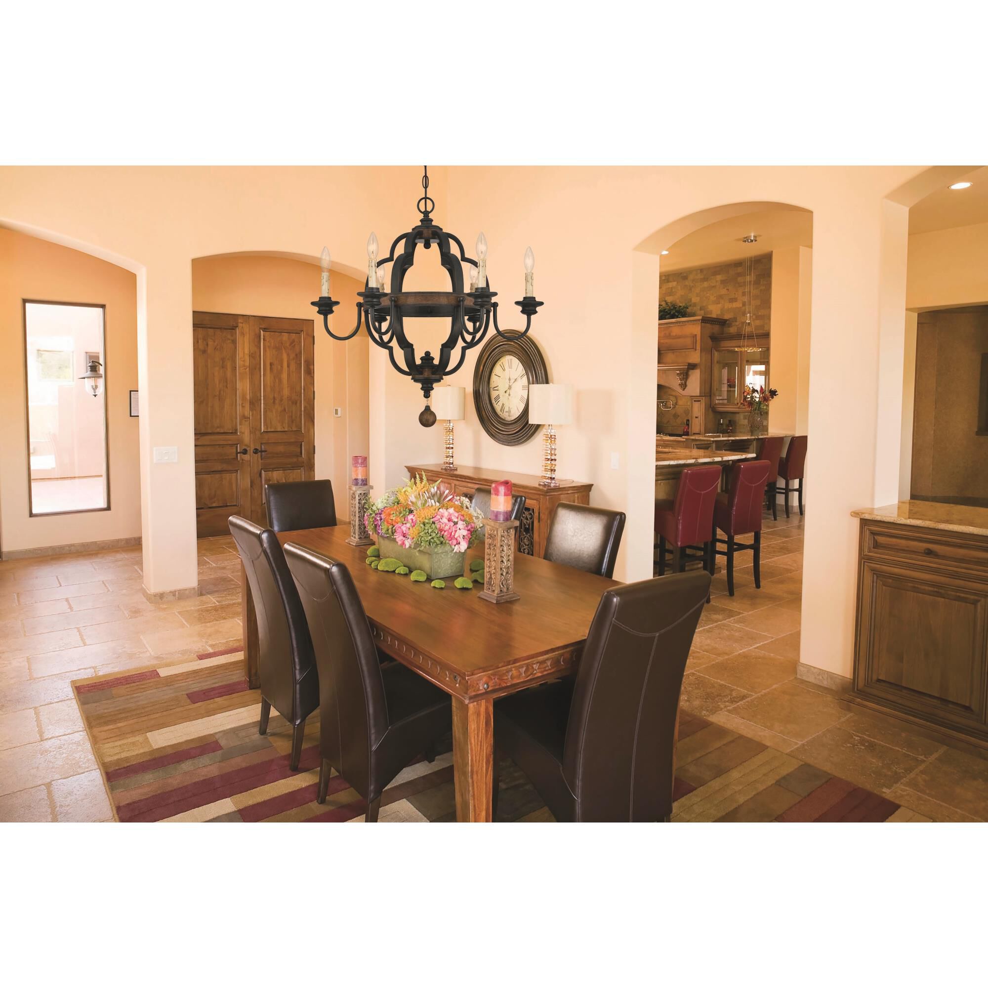 Kelsey 26 Inch 6 Light Chandelier by Savoy House