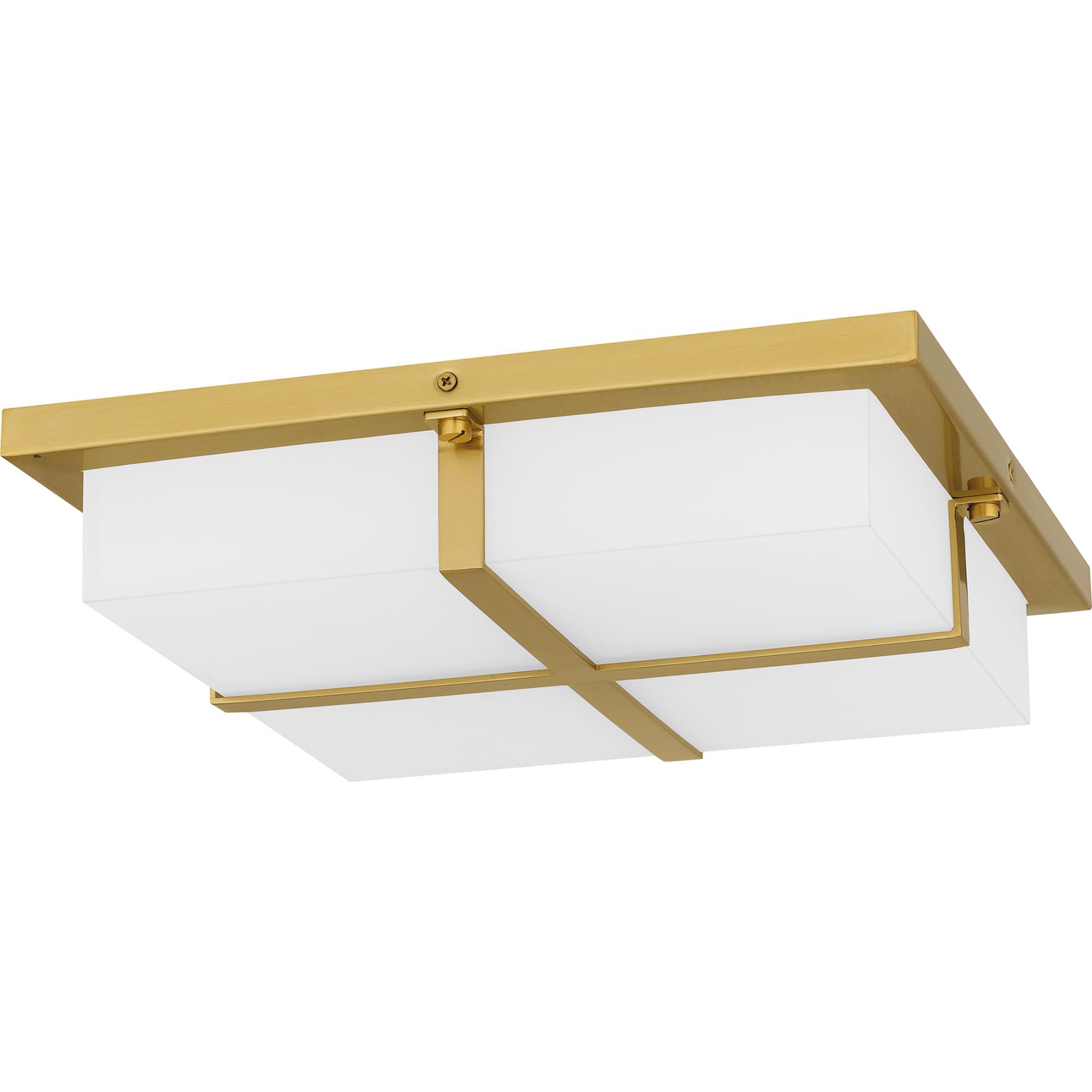Shown in Brushed Gold finish and Sandblast Acrylic shade