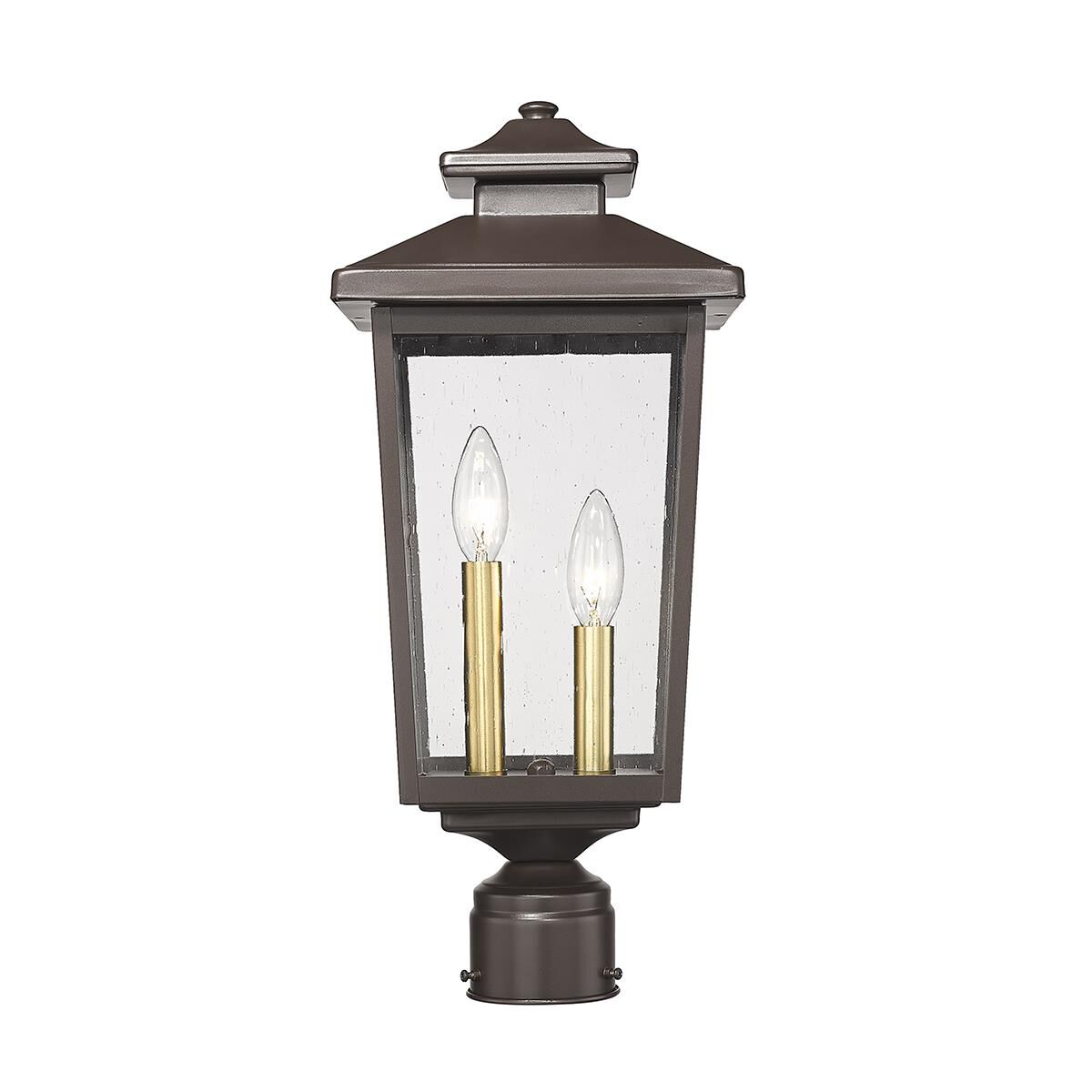 Eldrick 18 Inch Tall 2 Light Outdoor Post Lamp by Millennium Lighting