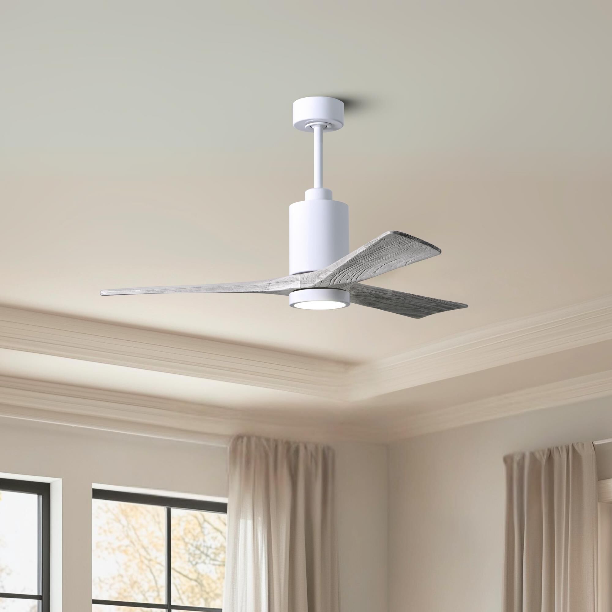 Patricia 52 Inch Ceiling Fan with Light Kit by Matthews Fan Company