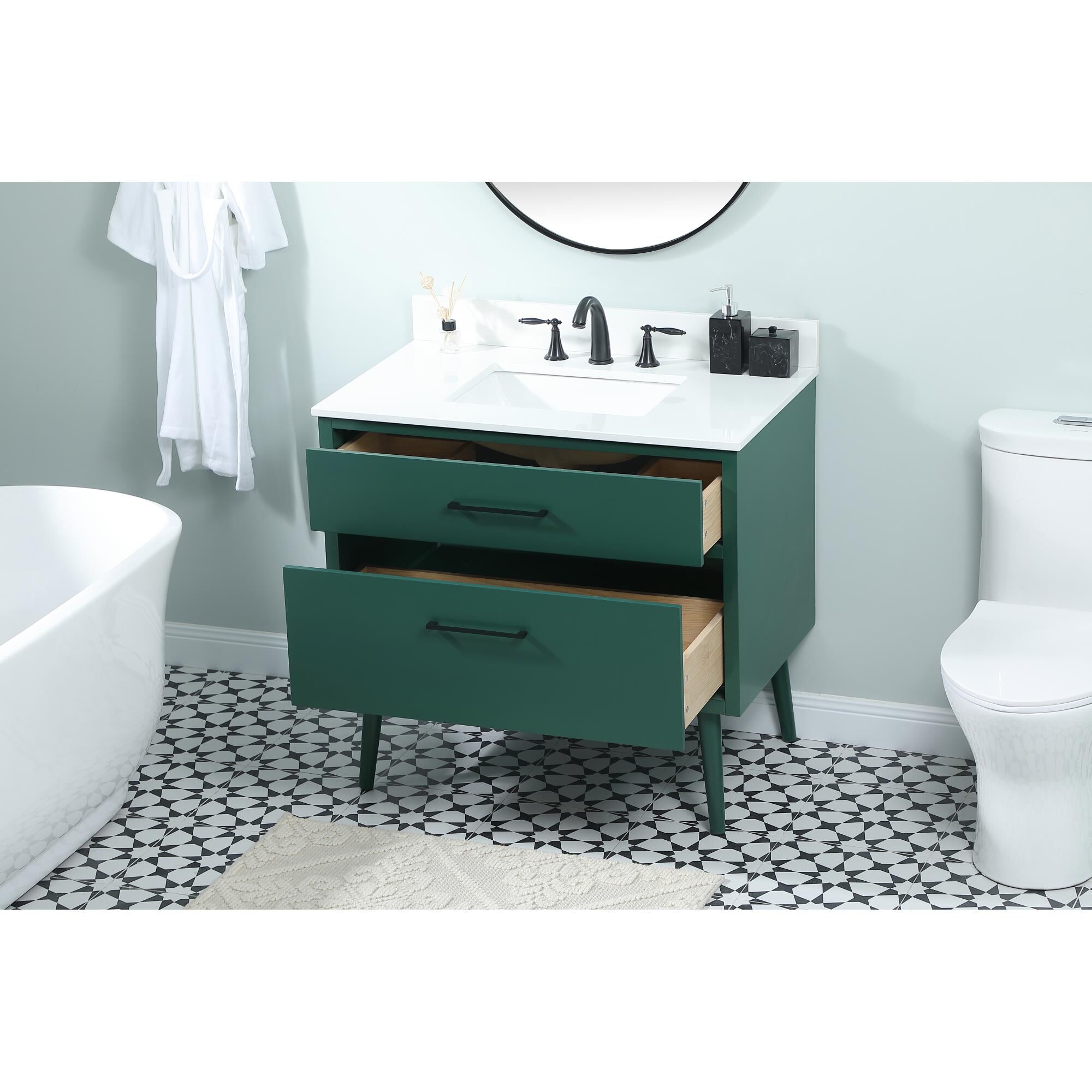 Shown in Green finish