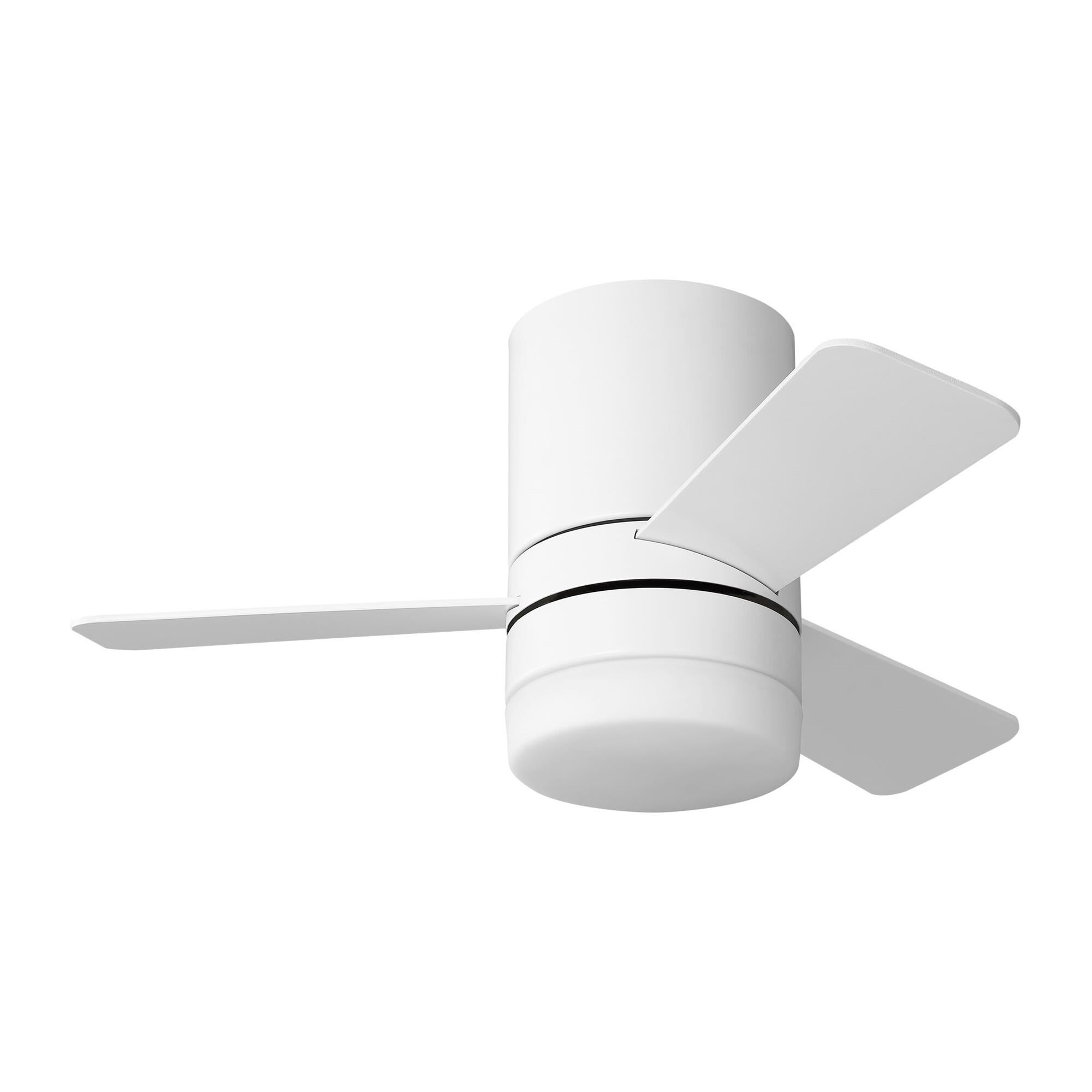 Era Hugger 32 Inch Flush Mount Fan with Light Kit,