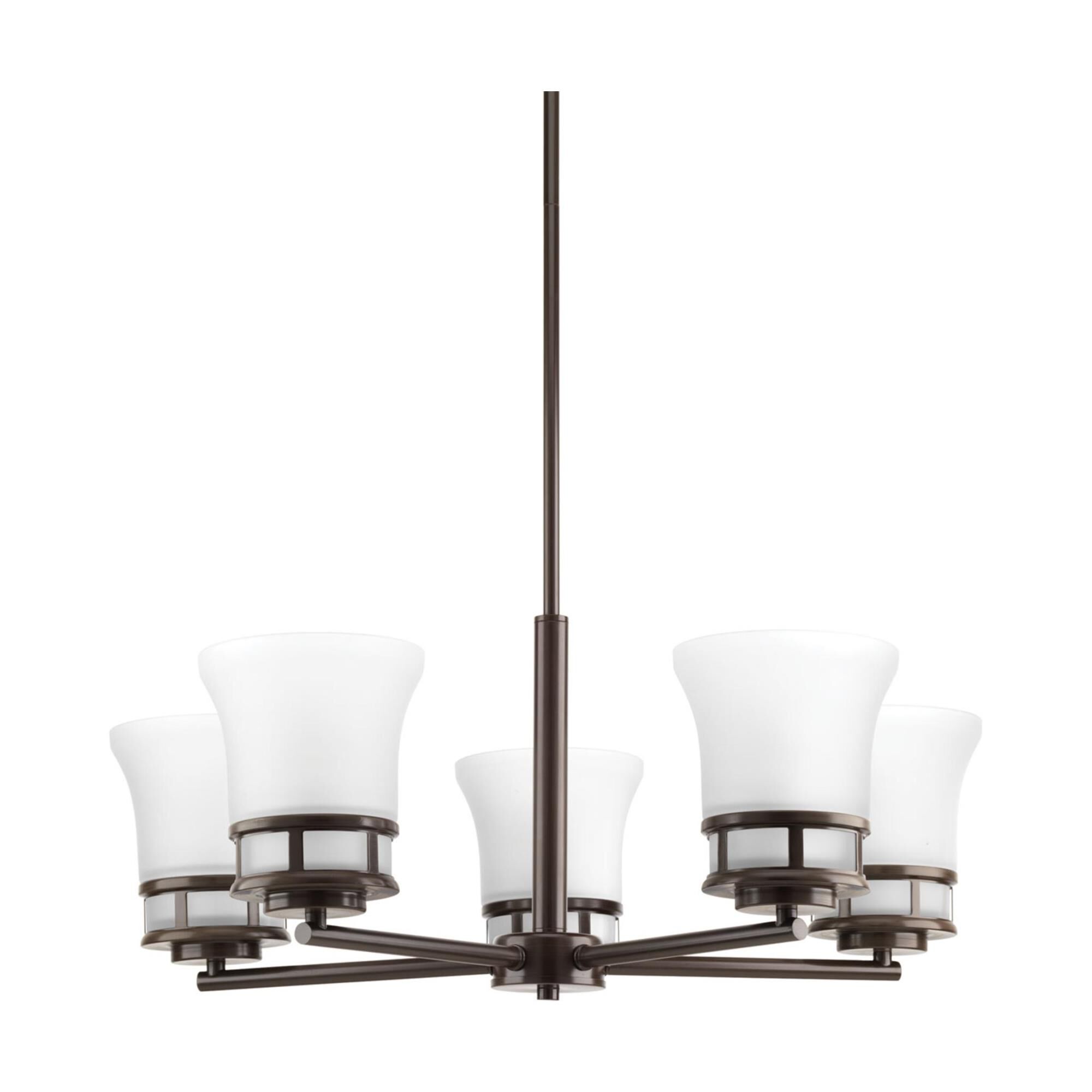 Shown in Antique Bronze finish and Etched glass