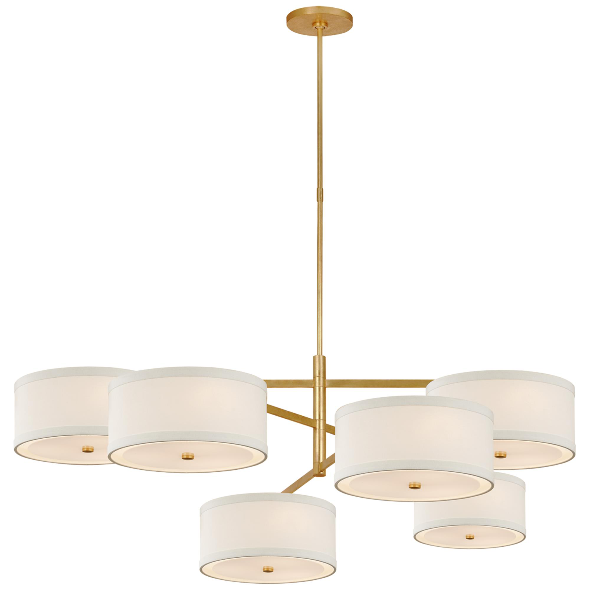 Shown in Gild finish and Linen shade