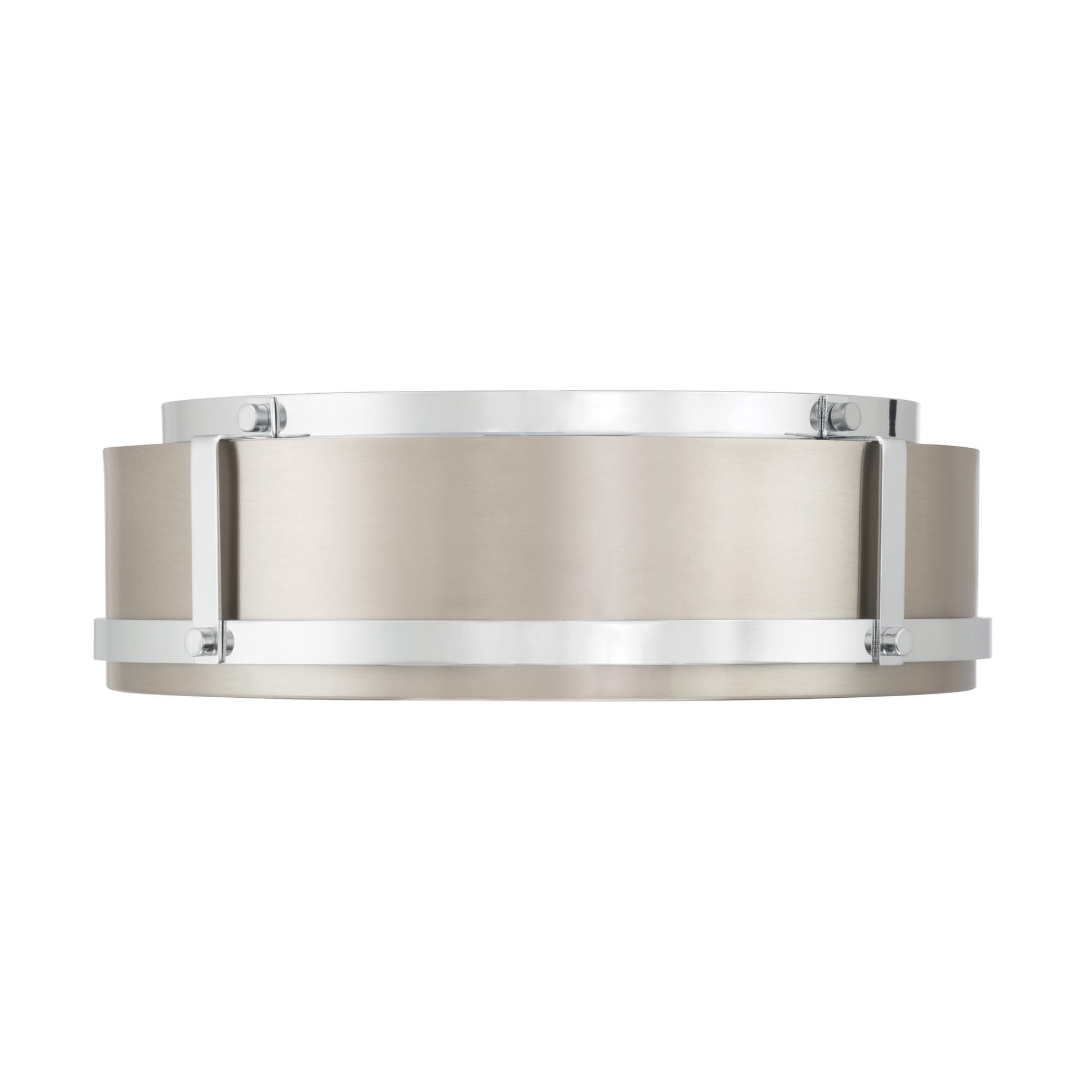 Shown in Chrome and Brushed Nickel finish and Etched Opal glass