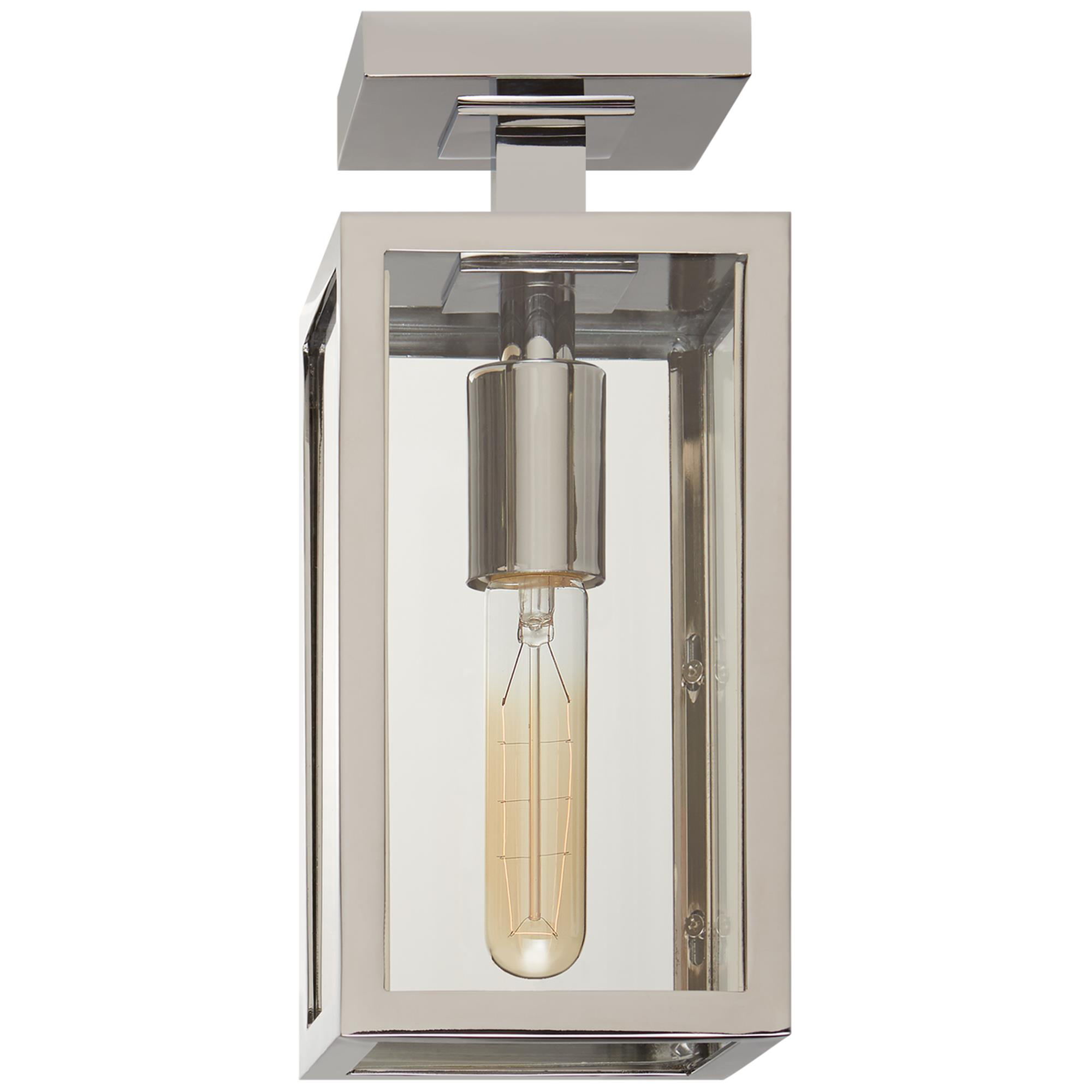 Shown in Chrome finish and Clear glass