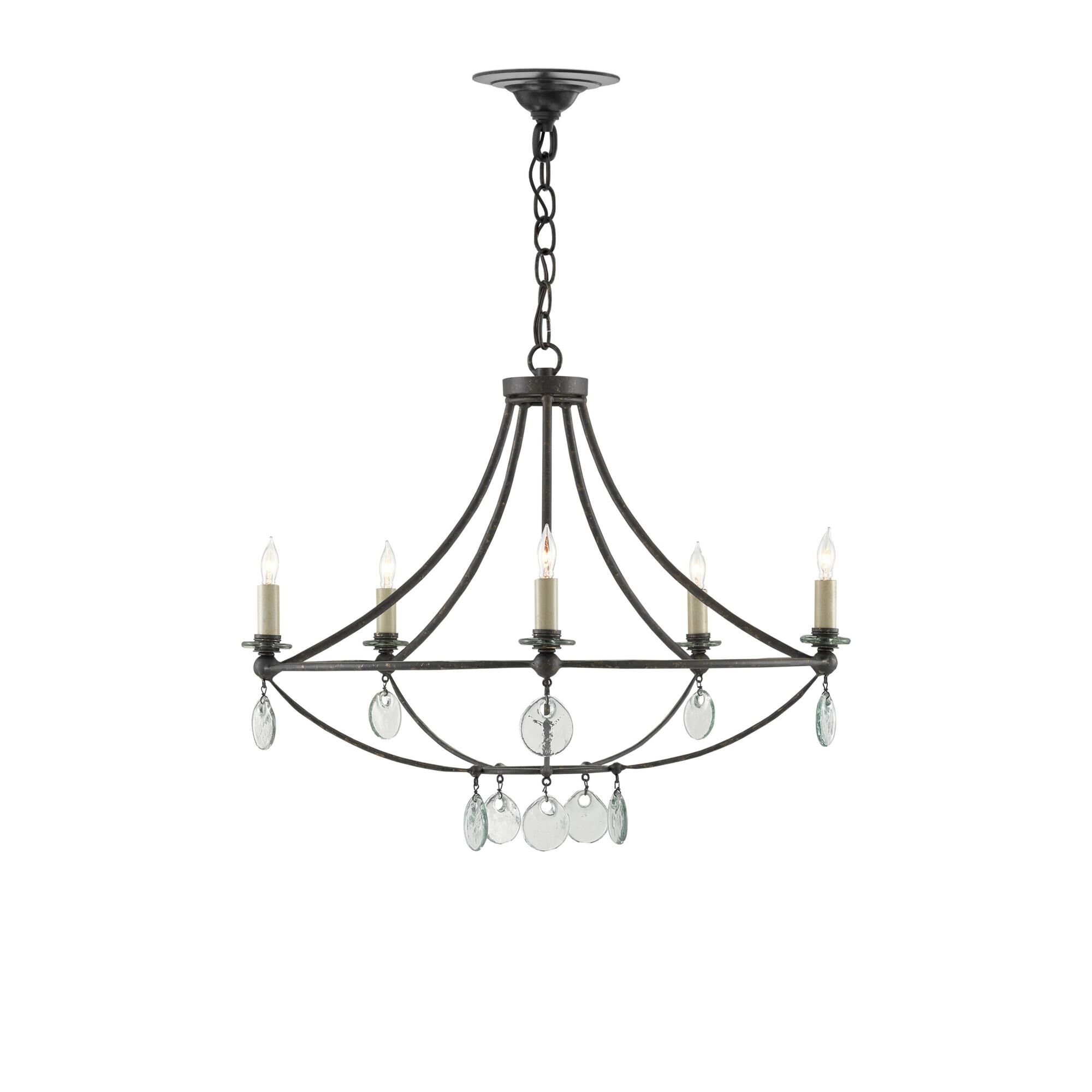 Novella 5 Light Chandelier by Currey and Company