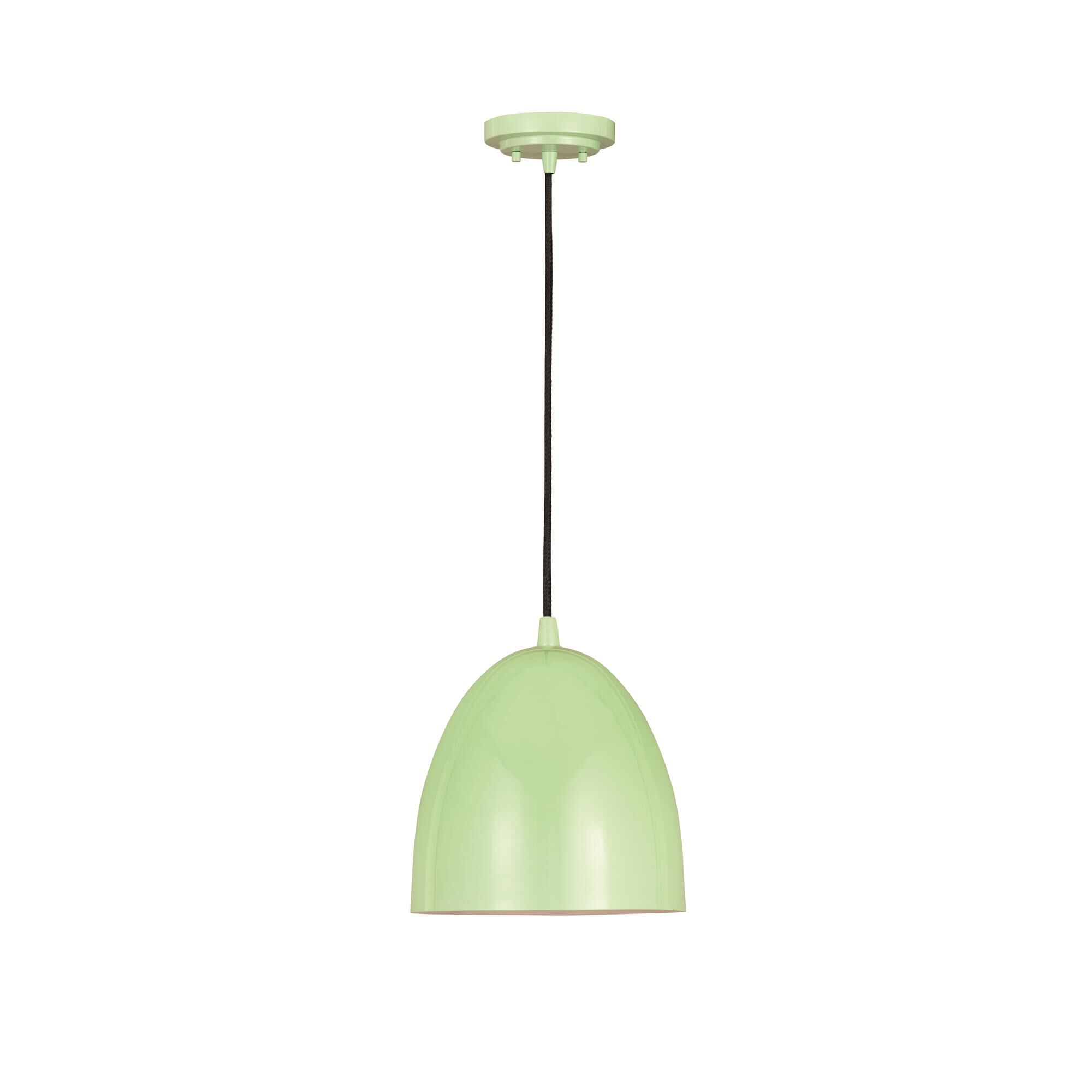 Shown in Mint finish and Iron glass and Iron shade