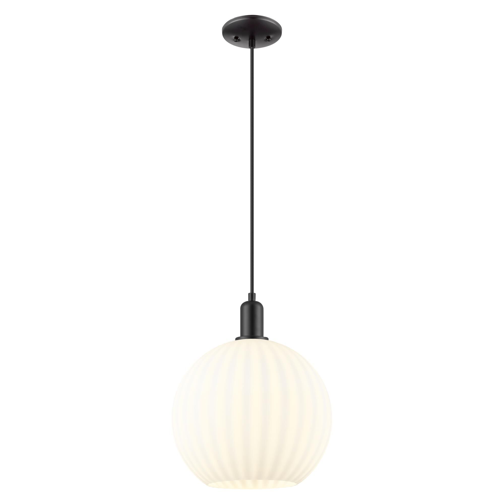 Bruno Marashlian White Venetian 12 Inch Mini Pendant by Innovations Lighting