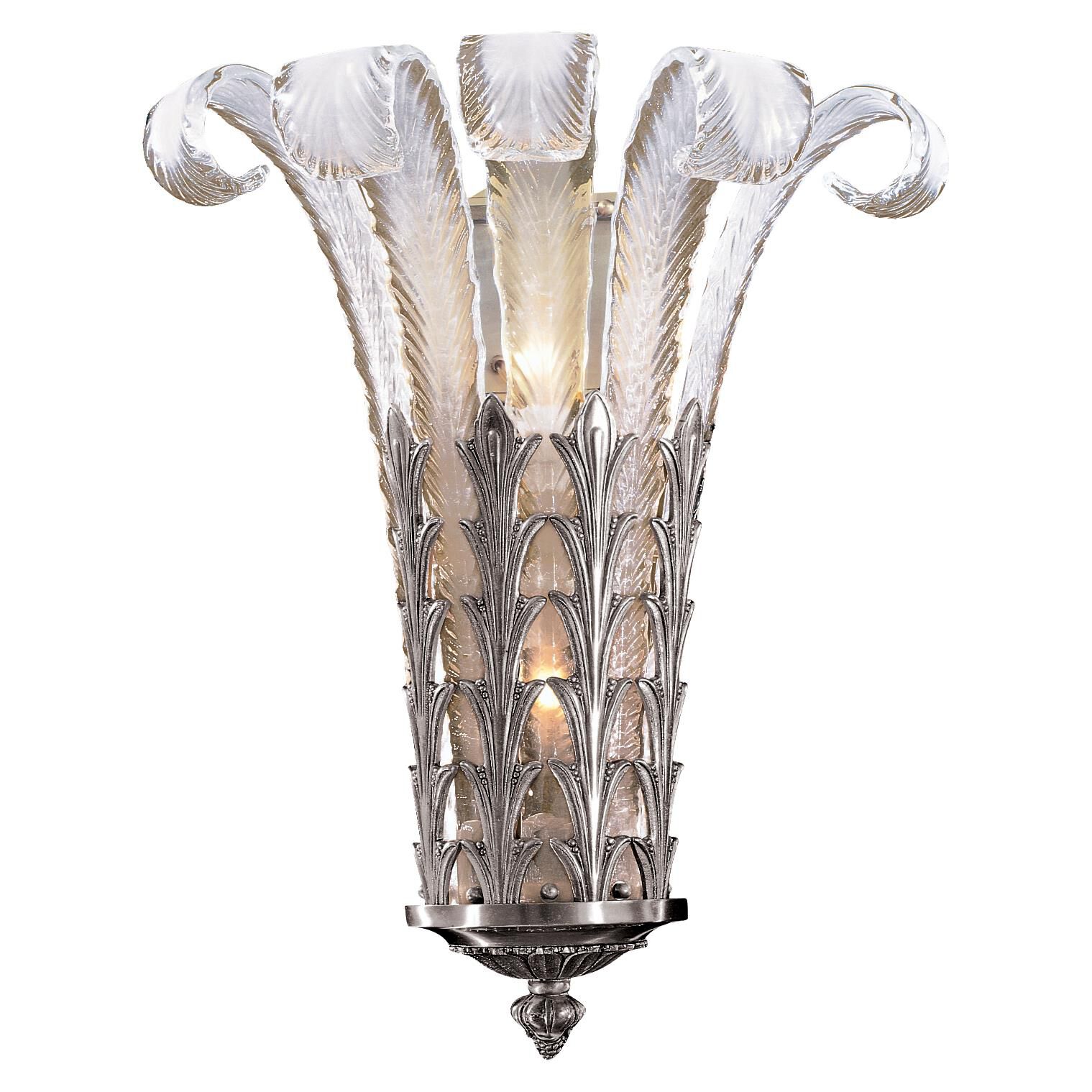 French Glass 20 Inch Wall Sconce by Metropolitan Lighting