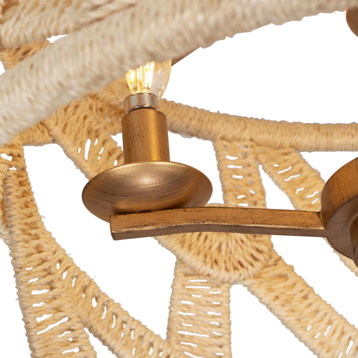 Shown in Modern Gold and White finish