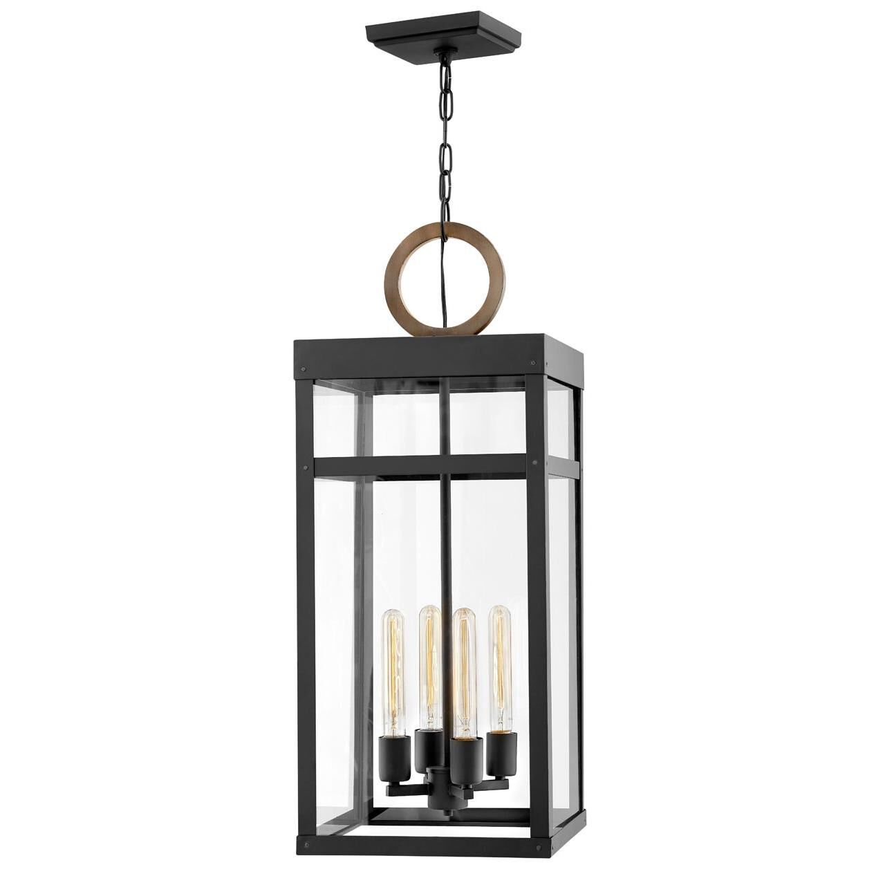 Shown in Black with Burnished Bronze Accents finish and Clear glass