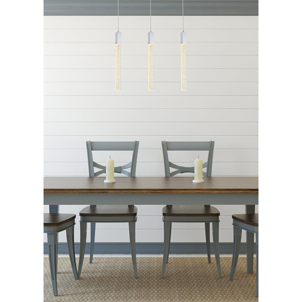 Weston 32 Inch 3 Light LED Linear Suspension Light by Elegant Lighting