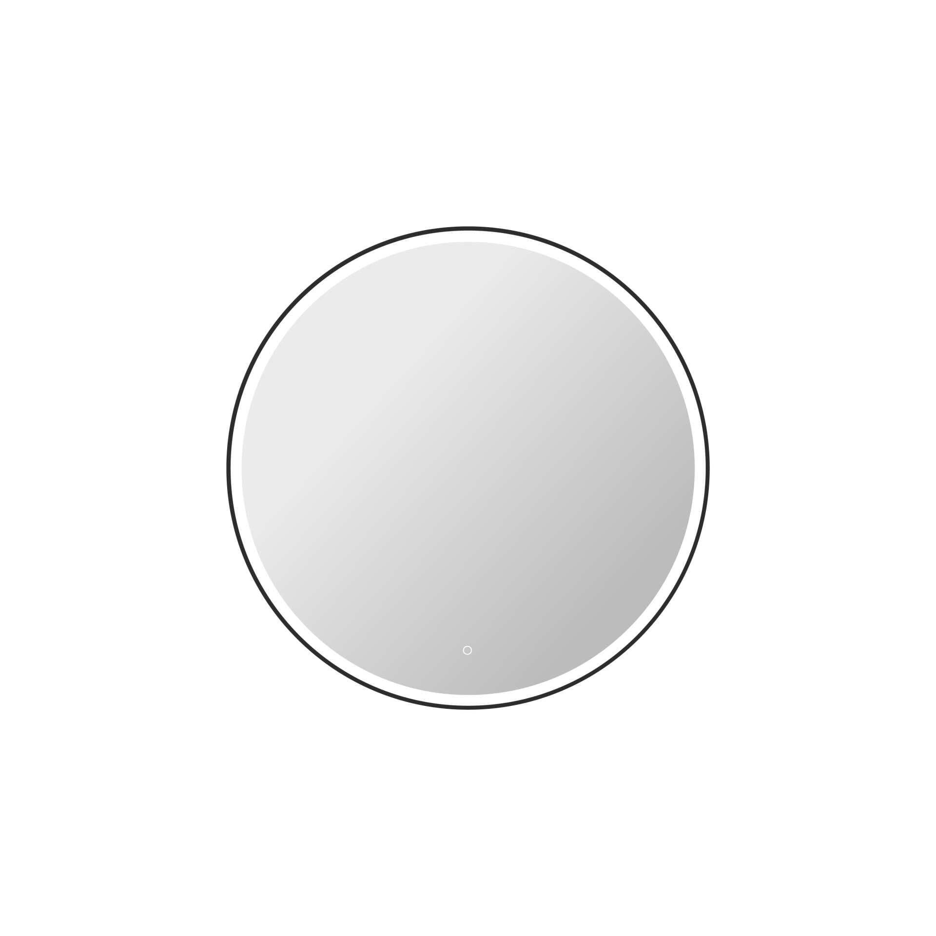 Harmoni 45 Inch Round LED Lighted Mirror by Elegant Decor