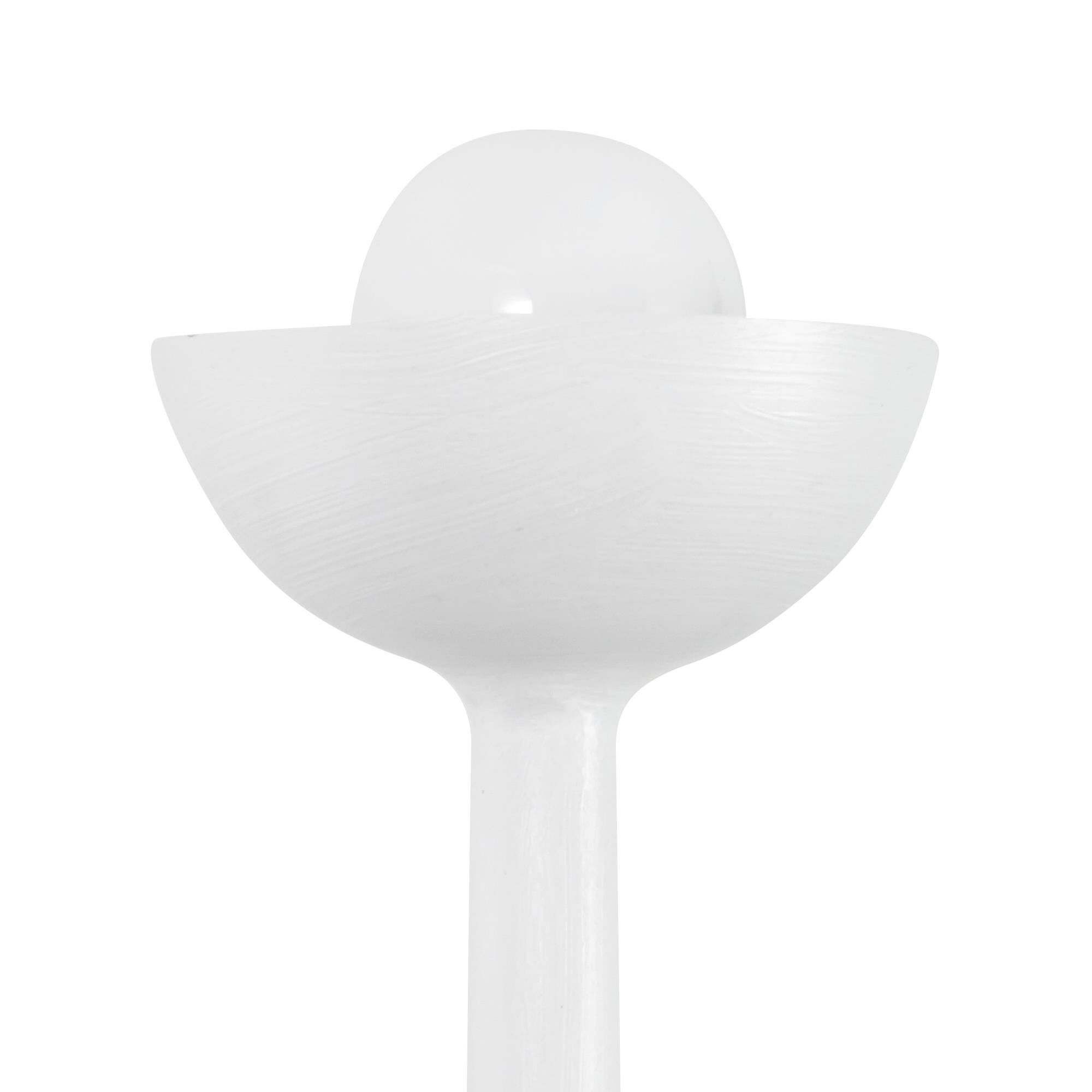 Shown in Antique White finish and Frosted glass