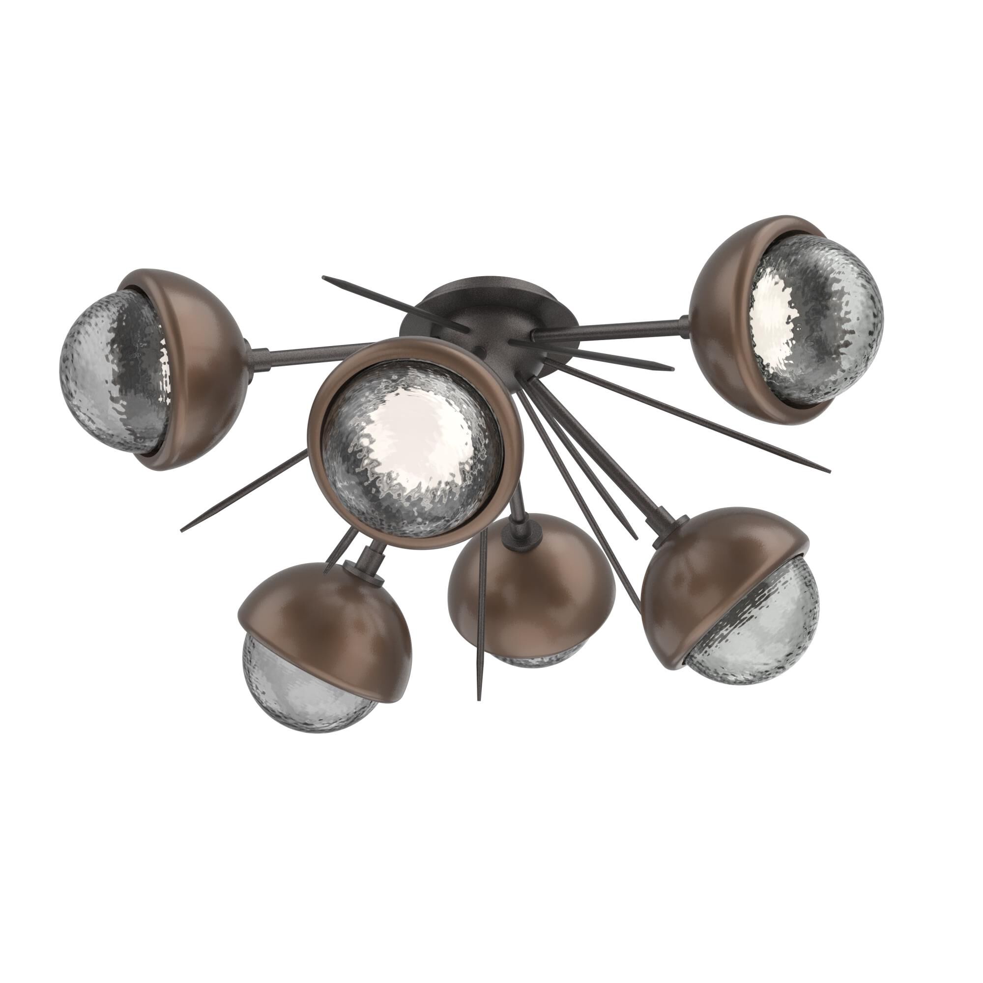 Levi Wilson Cabochon 28 Inch Semi Flush Mount by Hammerton Studio