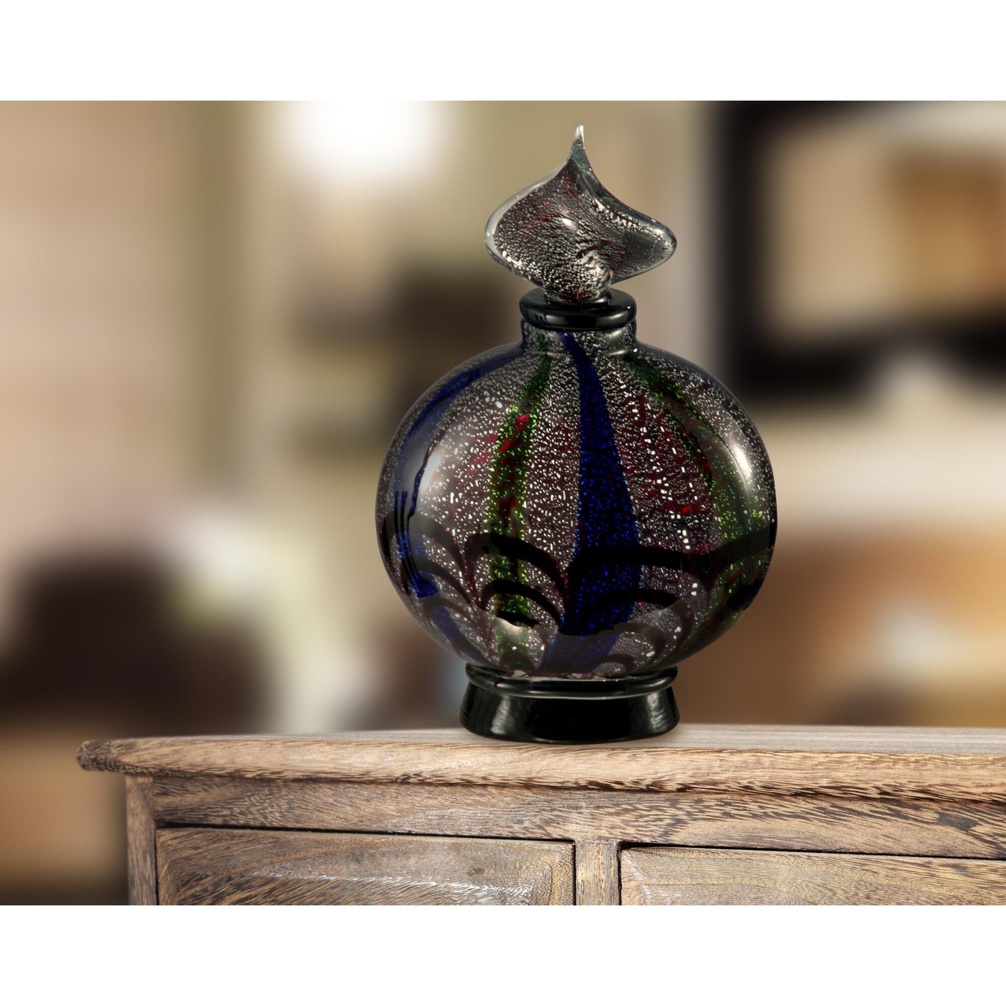 Black Widow Decorative Bottle-Canister by Dale Tiffany