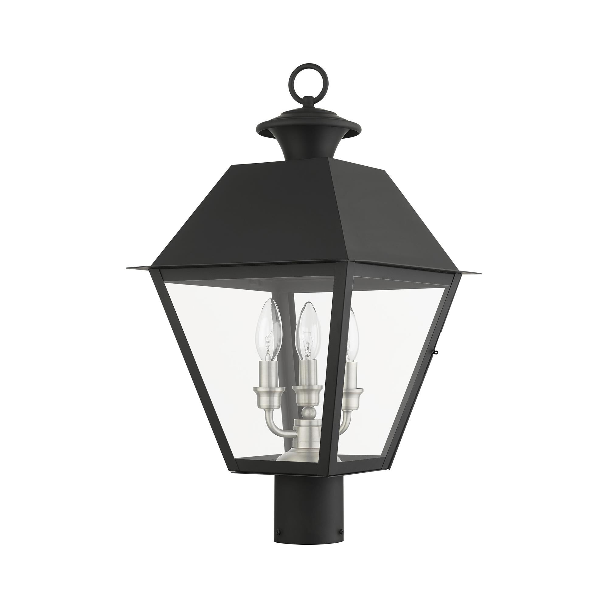 Mansfield 22 Inch Tall 3 Light Outdoor Post Lamp by Livex Lighting