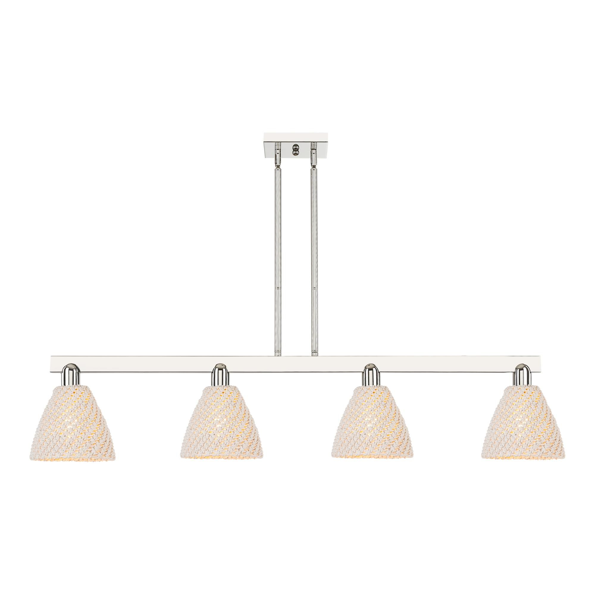 Bruno Marashlian Natural Ballston Dome 48 Inch Linear Suspension Light by Innovations Lighting