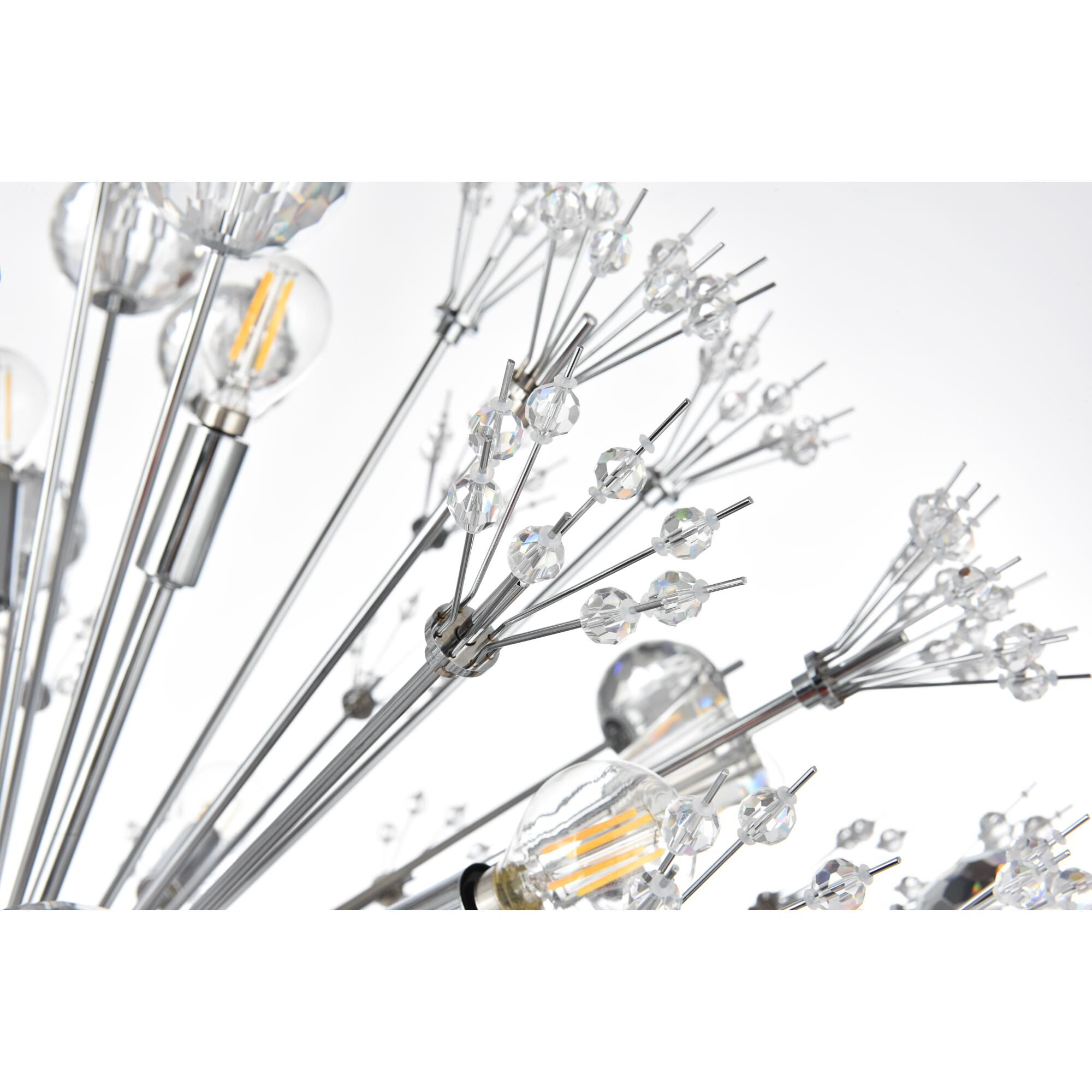 Shown in Chrome finish and Clear Royal Cut crystal