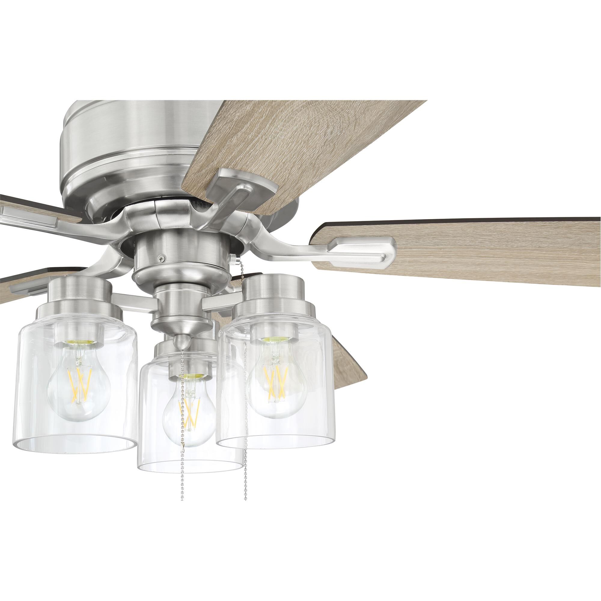 Kate 52 Inch Ceiling Fan with Light Kit,