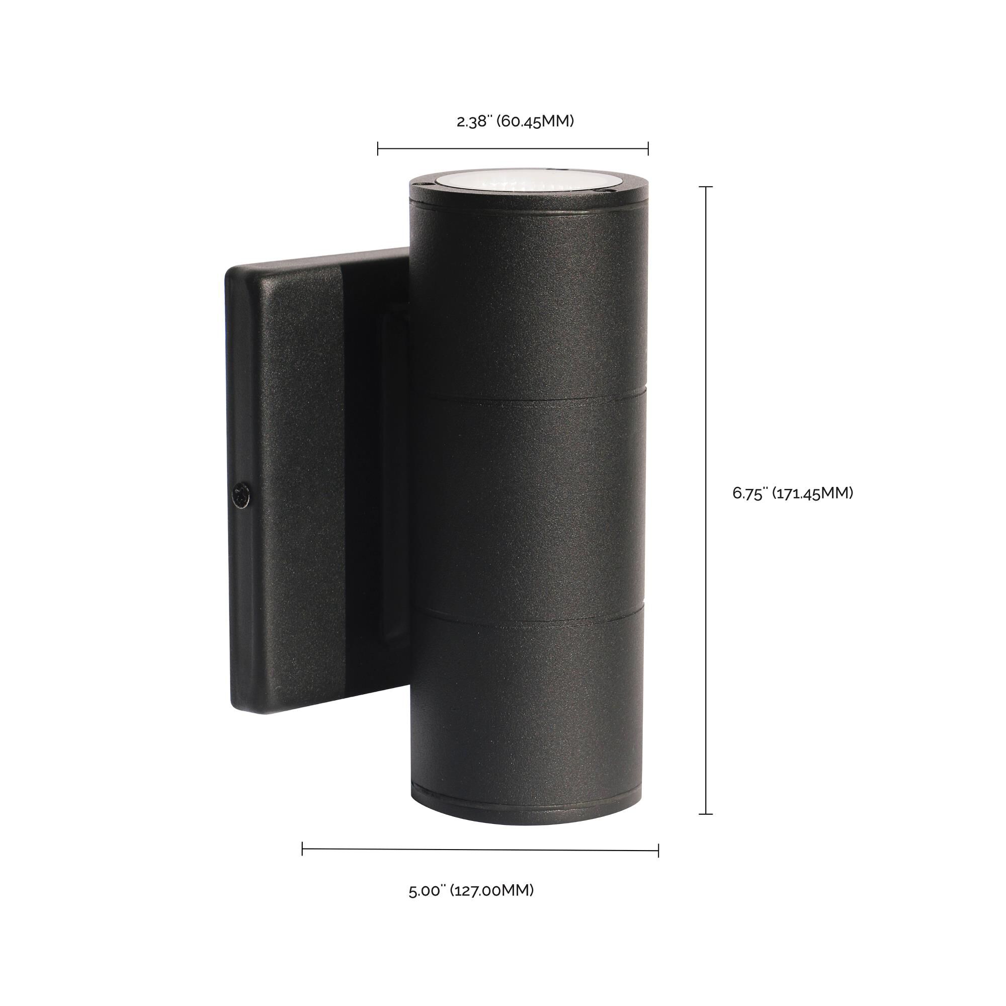 6 Inch Tall 2 Light LED Outdoor Wall Light by Nuvo Lighting