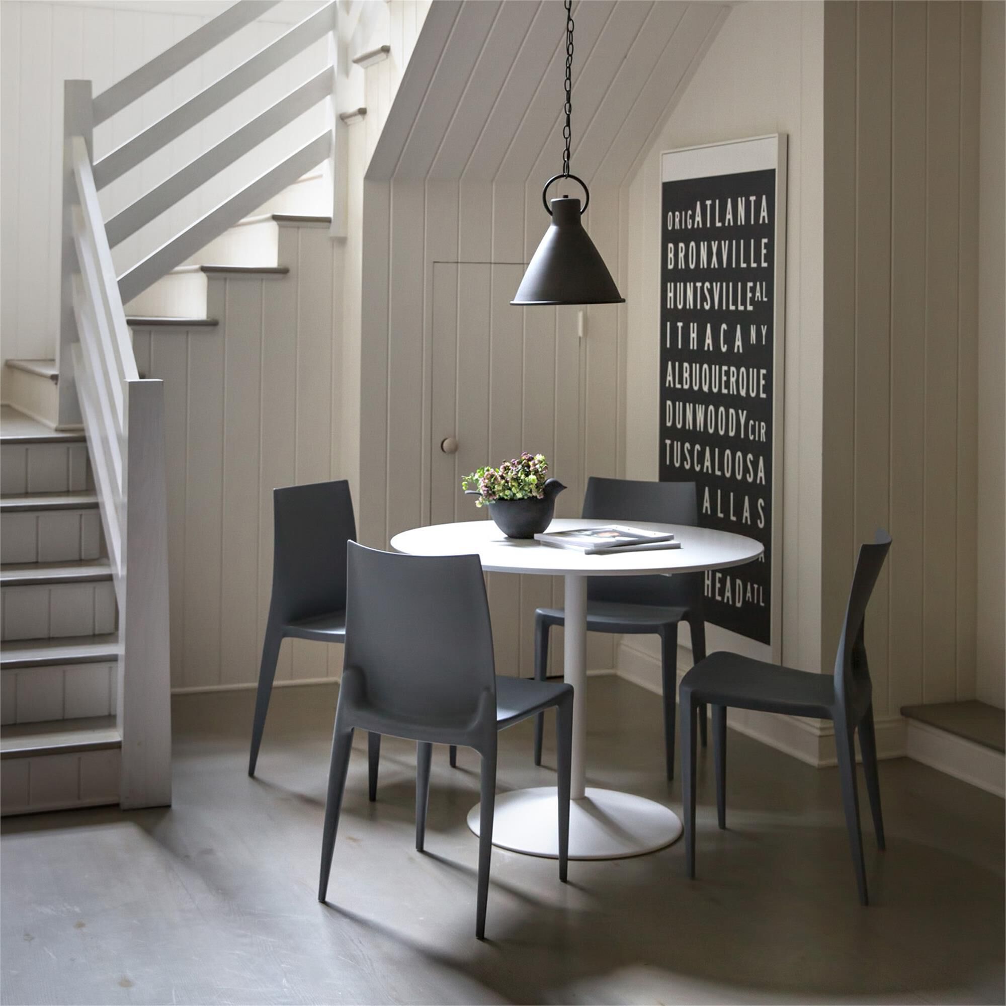 Shown in Aged Zinc finish and Metal shade and Distressed Black accent