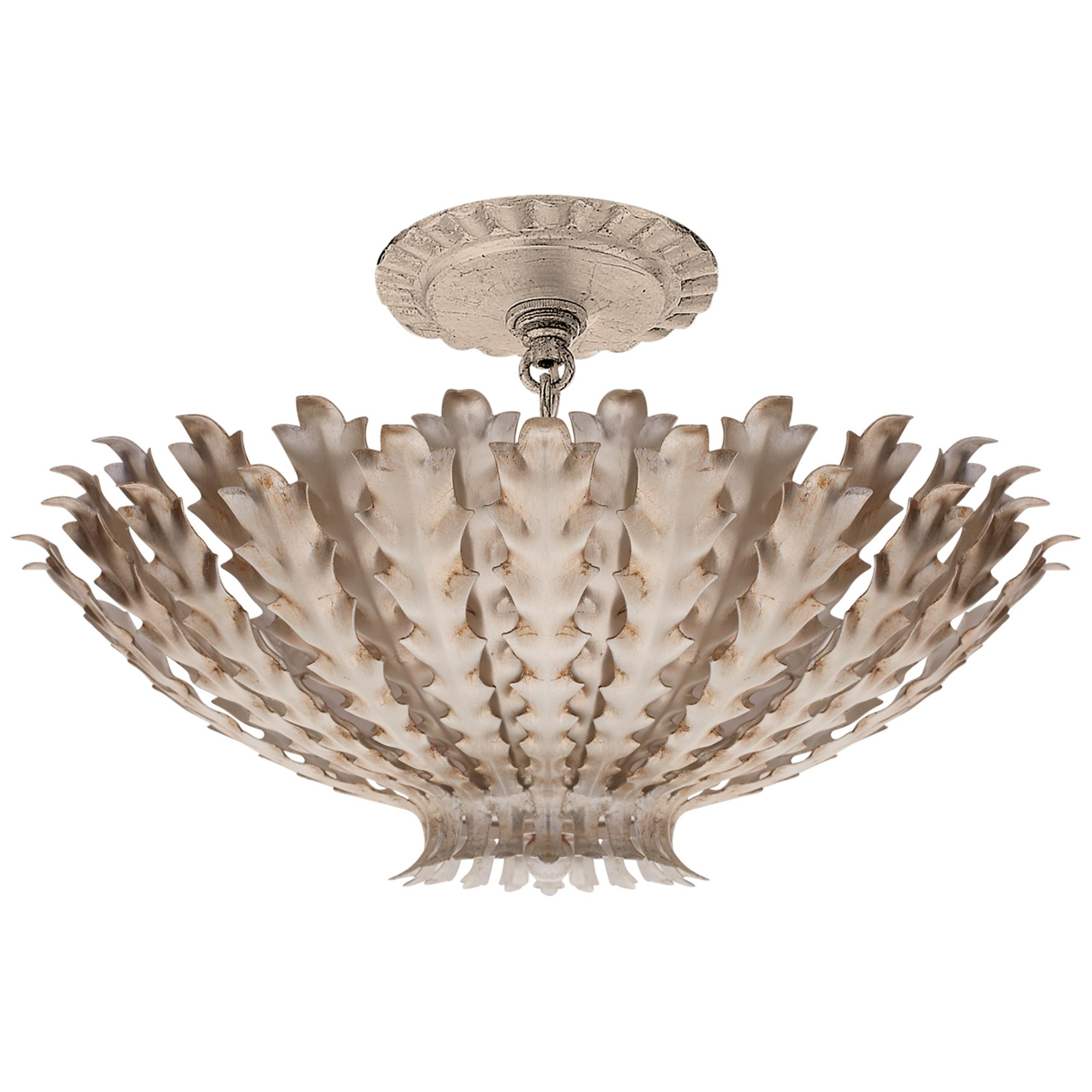 Shown in Burnished Silver Leaf finish