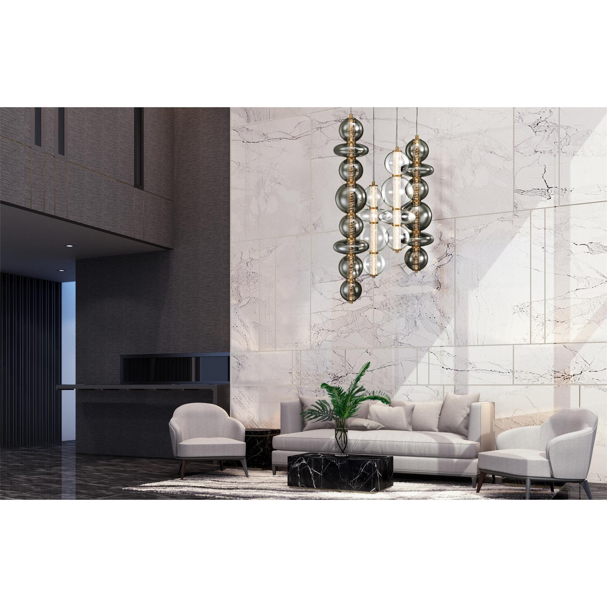 Atomo 30 Inch 4 Light Multi Light Pendant,