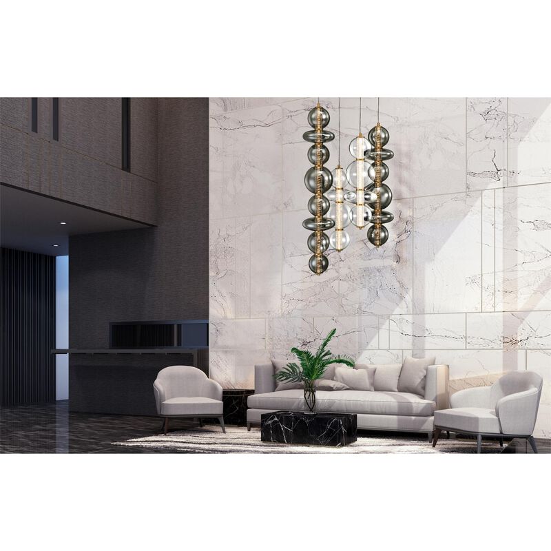 Atomo 30 Inch 4 Light Multi Light Pendant by Eurofase Lighting