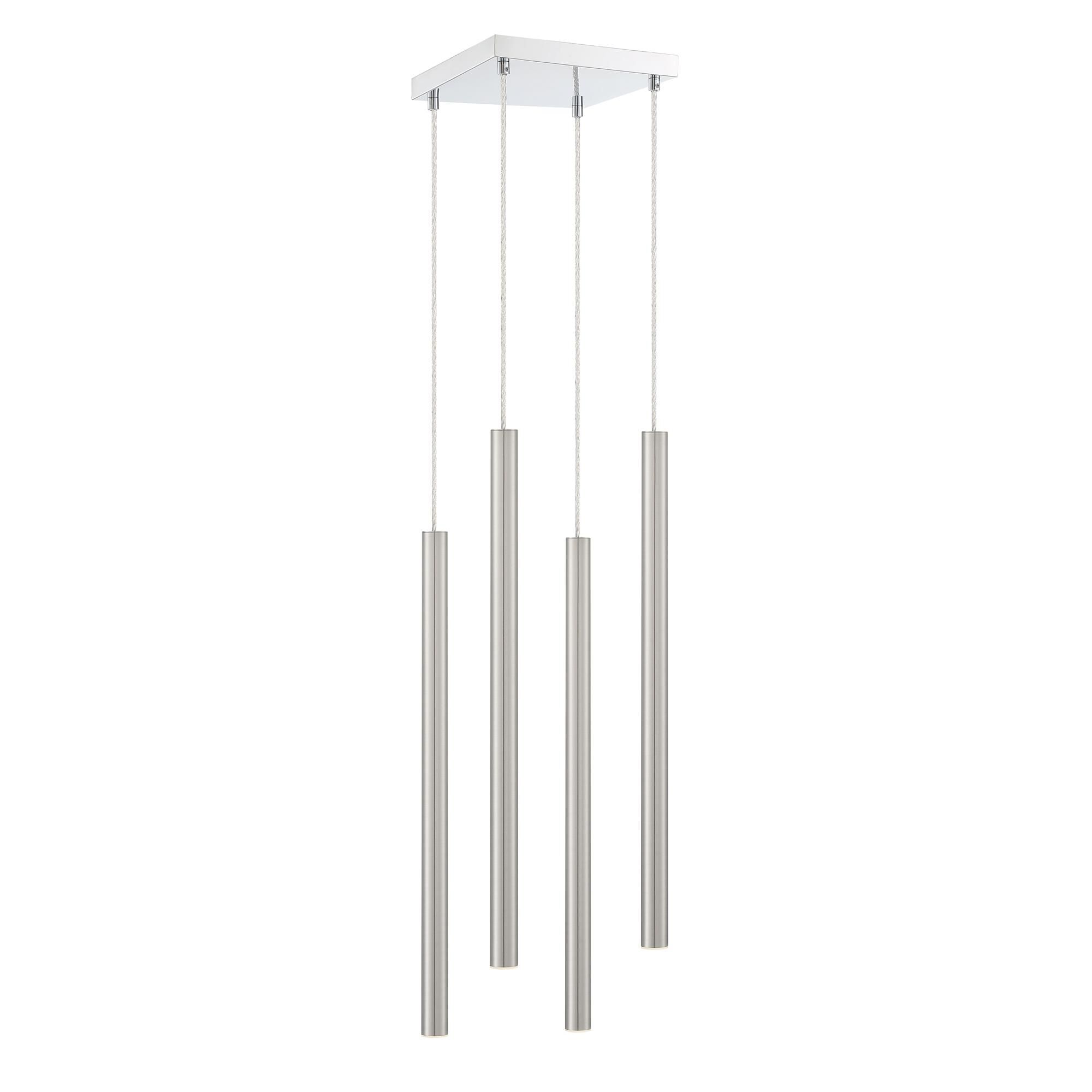Shown in Chrome finish and Steel glass and Steel shade