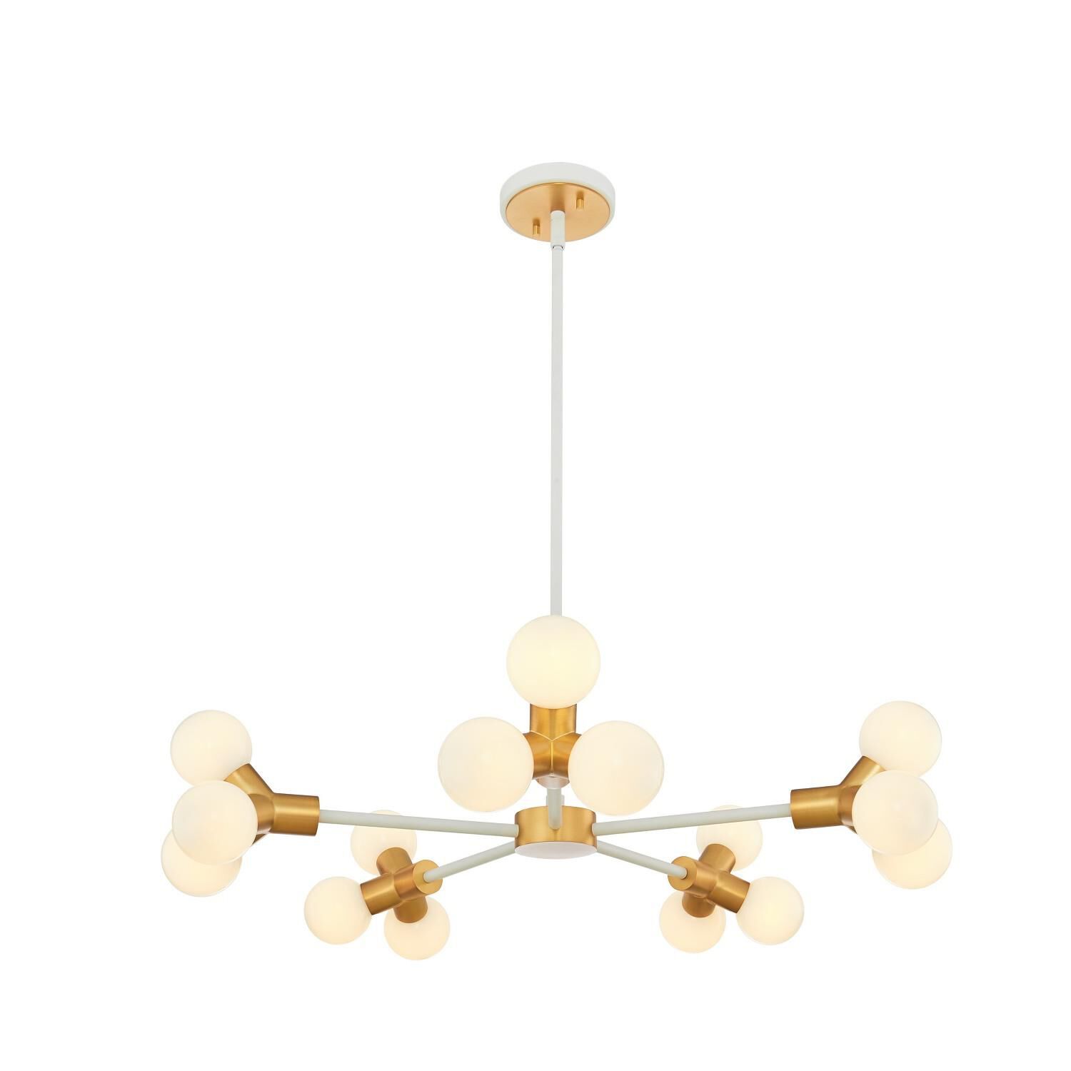Tres 29 Inch 15 Light LED Chandelier by Kalco Lighting