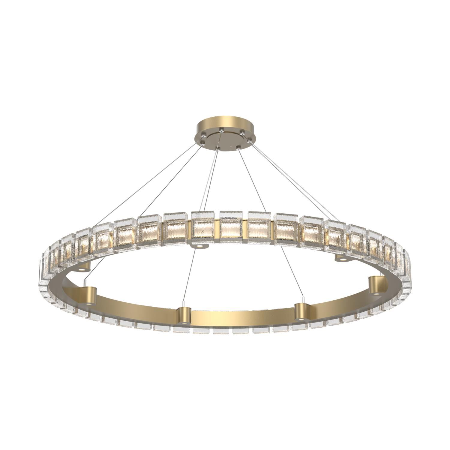 Shown in Gilded Brass finish and Clear glass