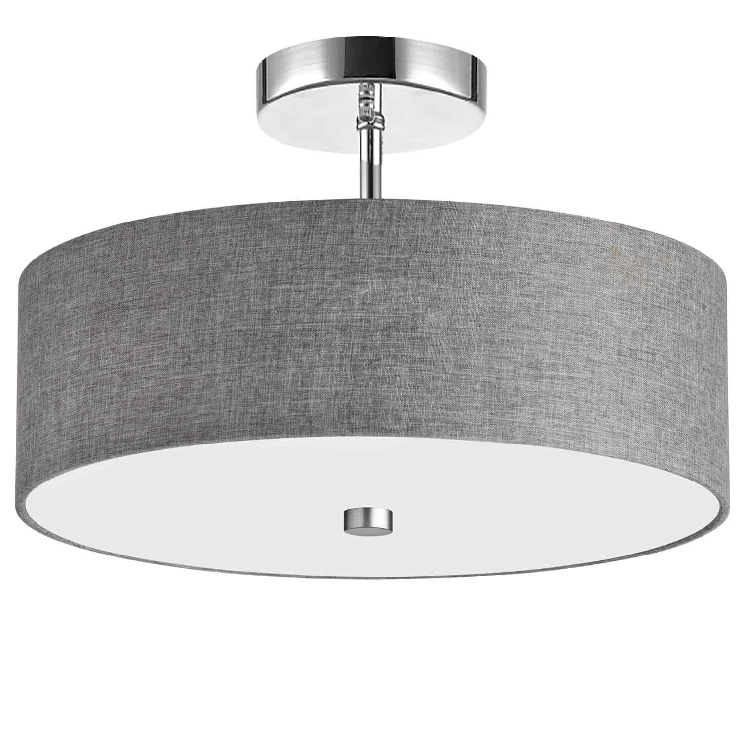 14 Inch 3 Light Semi Flush Mount by Dainolite