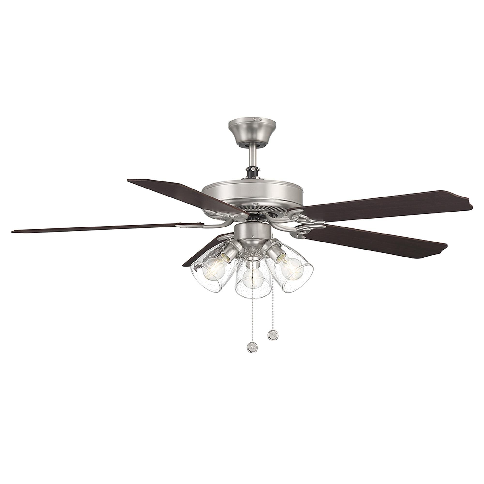Shown in Brushed Nickel finish and Clear Bubble glass