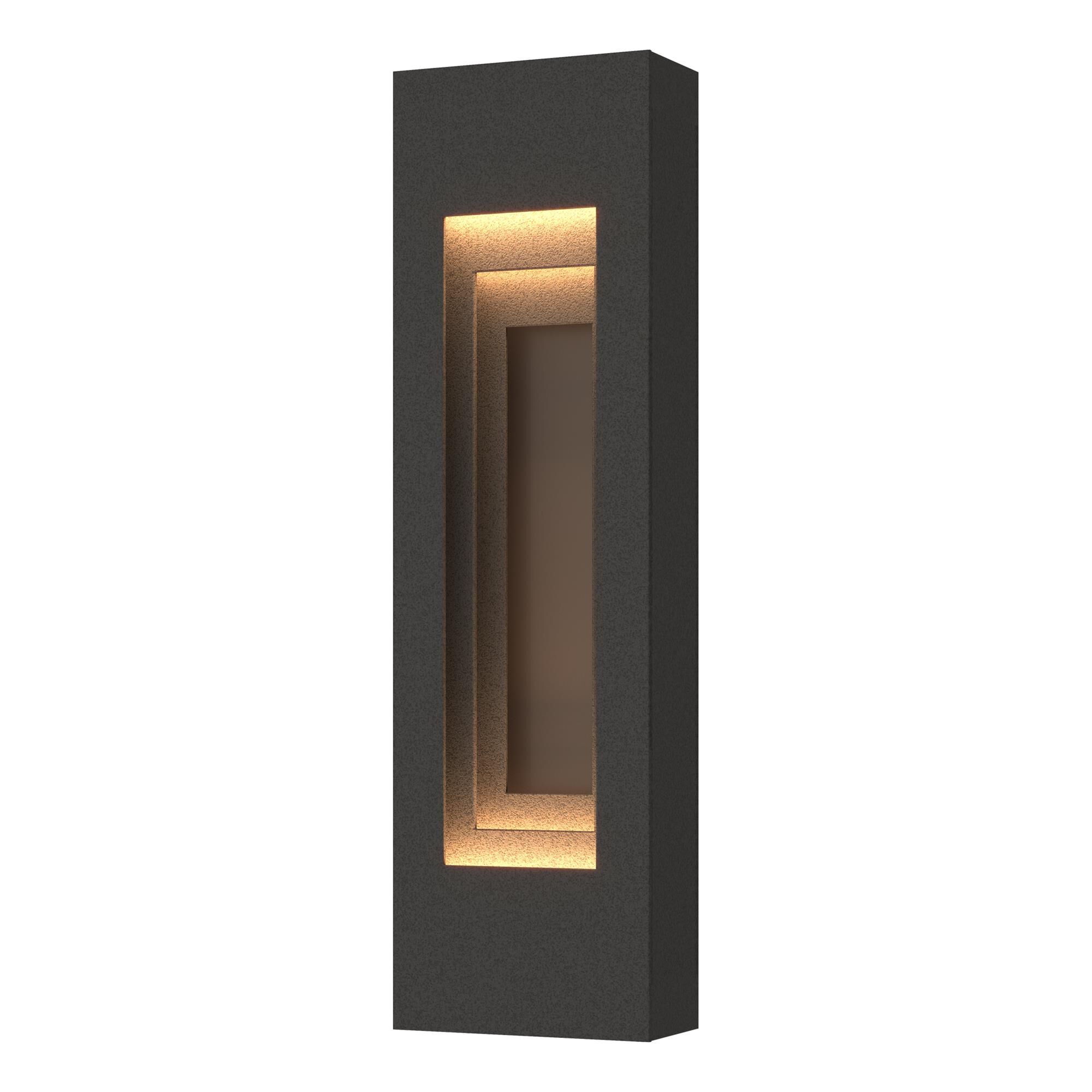 Shown in Coastal Natural Iron finish and Coastal Dark Smoke Aluminum shade