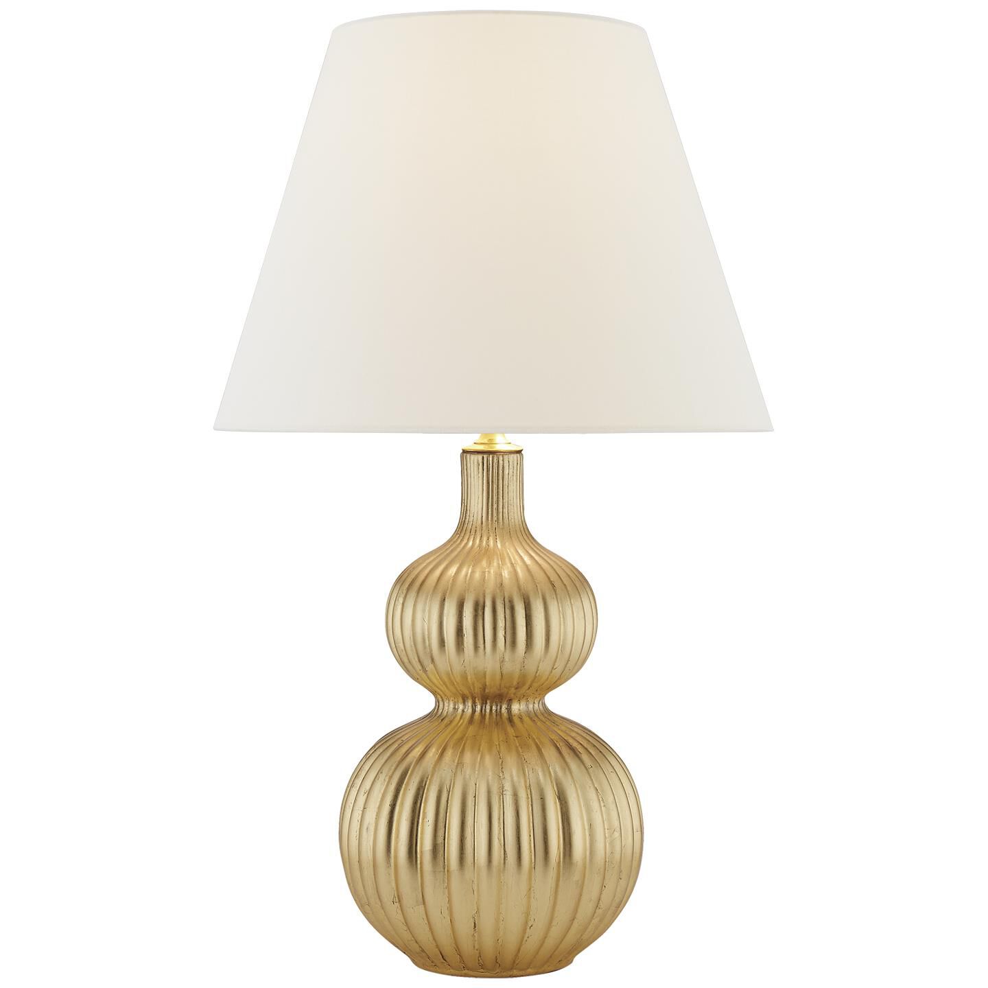 Shown in Gild finish and Linen shade