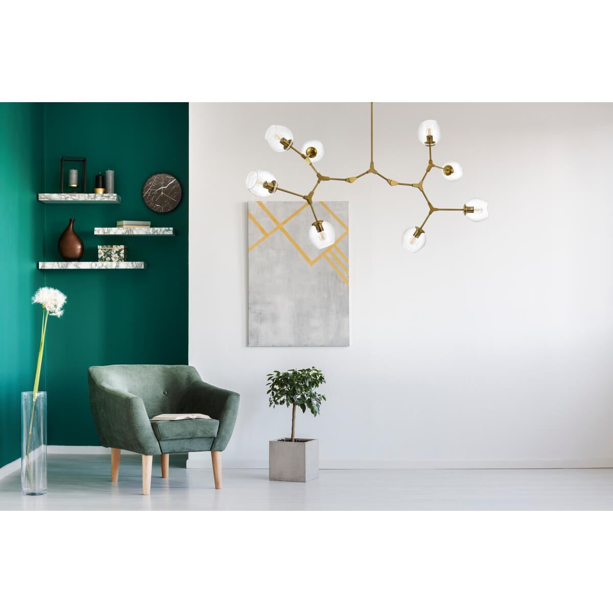 Cavoli 61 Inch Linear Suspension Light by Elegant Lighting