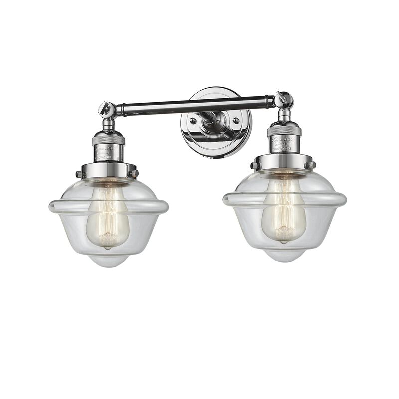 Bruno Marashlian Small Oxford 17 Inch 2 Light Bath Vanity Light by Innovations Lighting